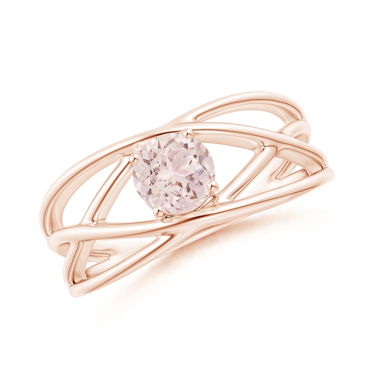 A - Morganite / 0.42 CT / 14 KT Rose Gold