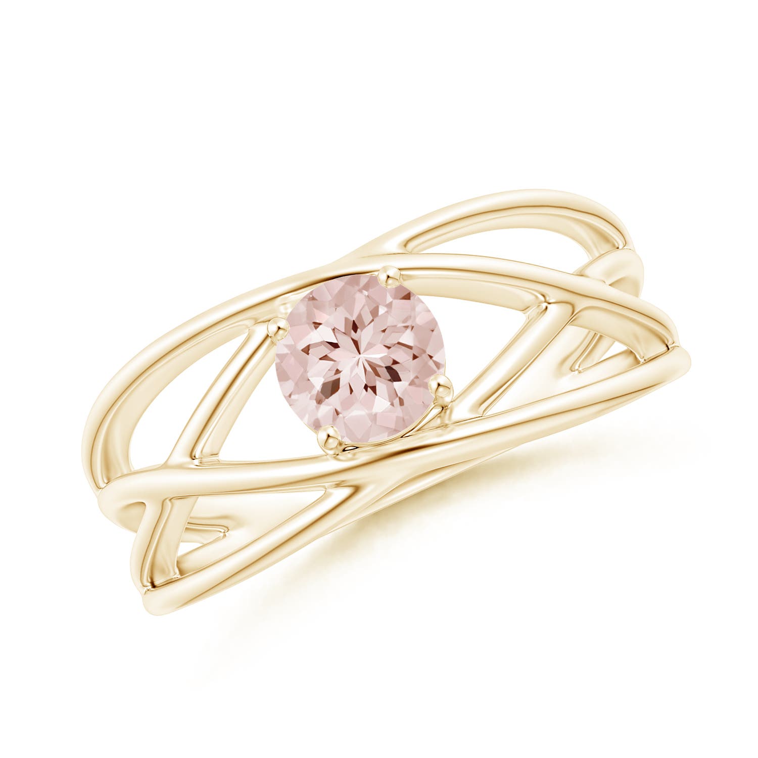 AA - Morganite / 0.42 CT / 14 KT Yellow Gold