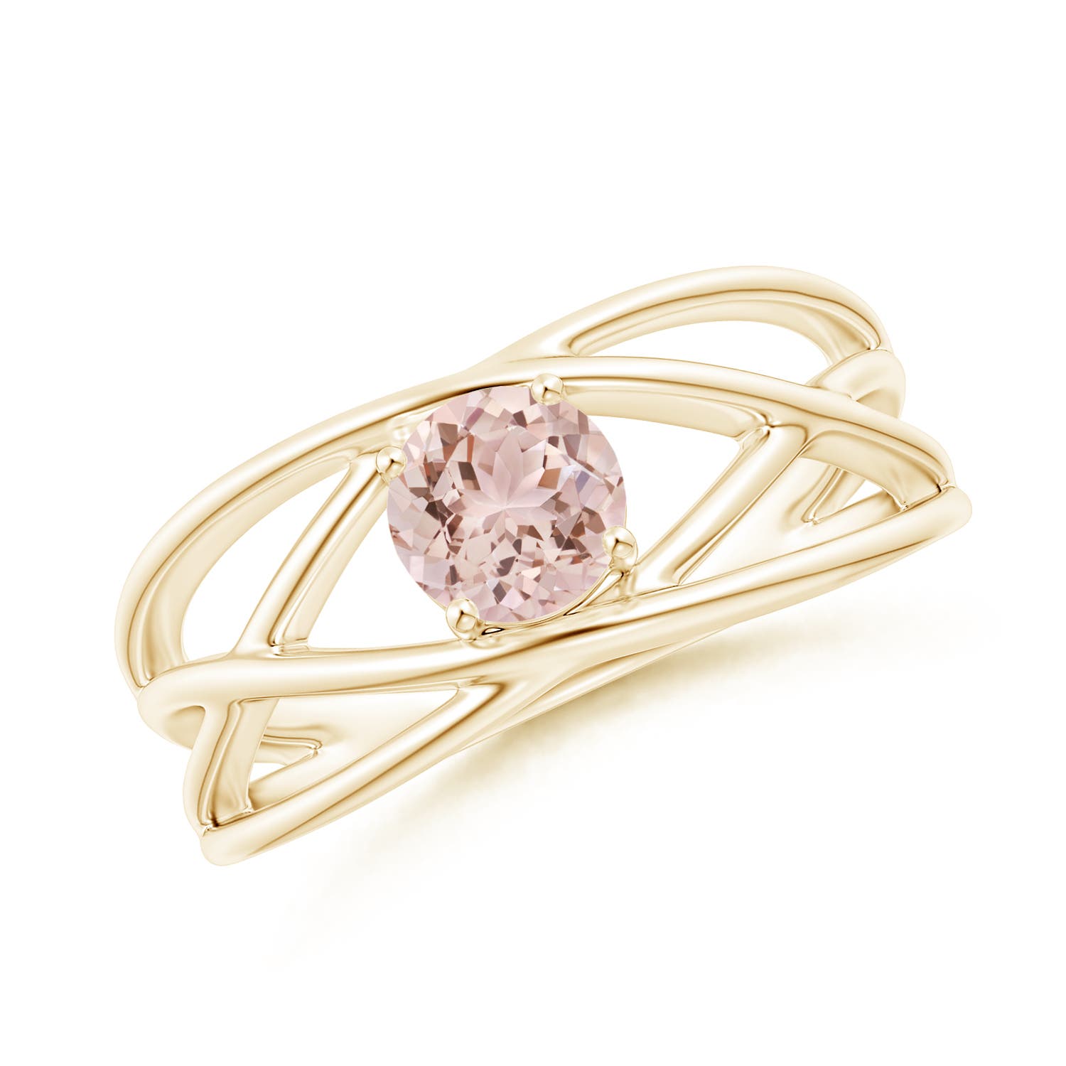 AAA - Morganite / 0.42 CT / 14 KT Yellow Gold