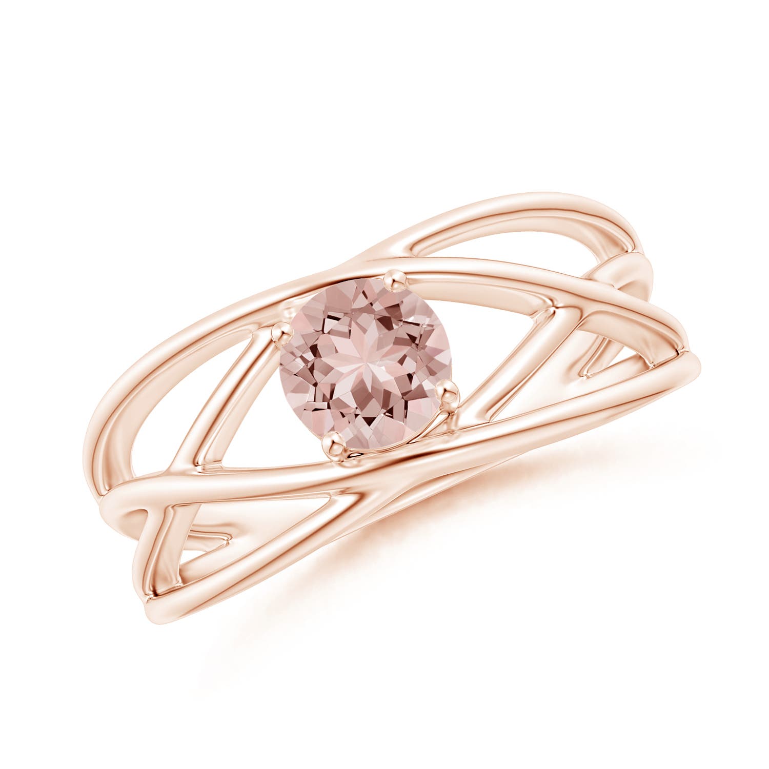 AAAA - Morganite / 0.42 CT / 14 KT Rose Gold