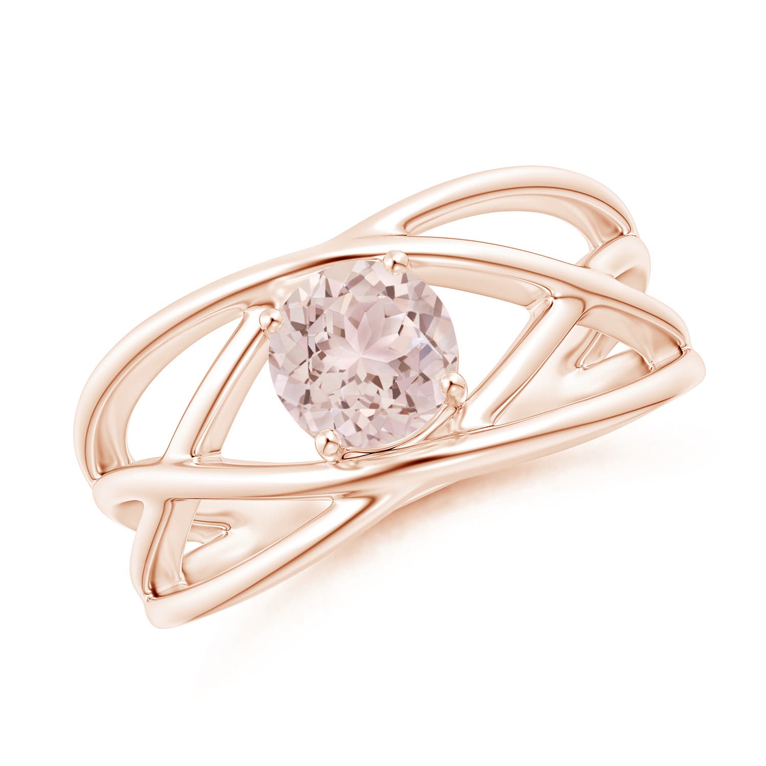 A - Morganite / 0.7 CT / 14 KT Rose Gold