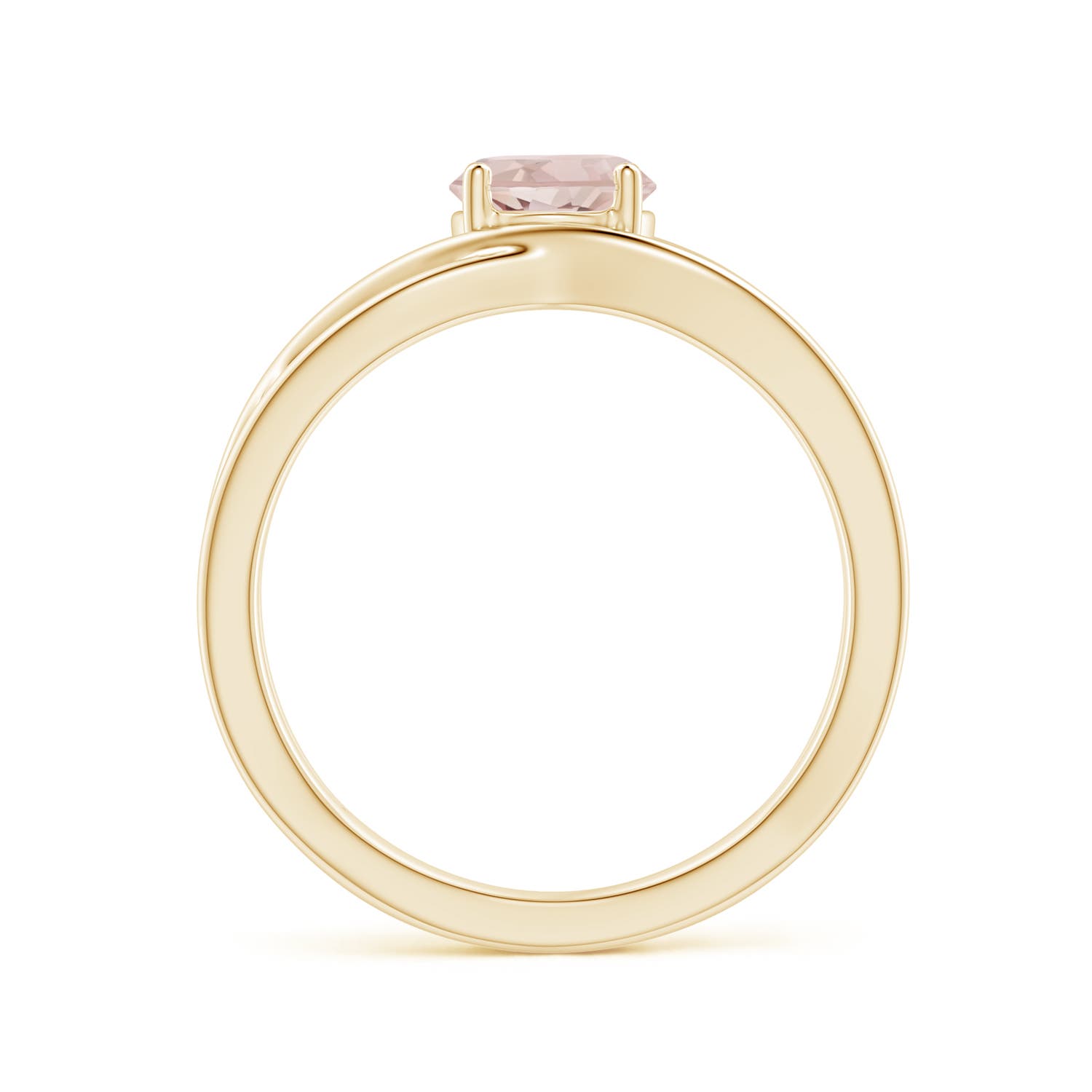 A - Morganite / 0.7 CT / 14 KT Yellow Gold