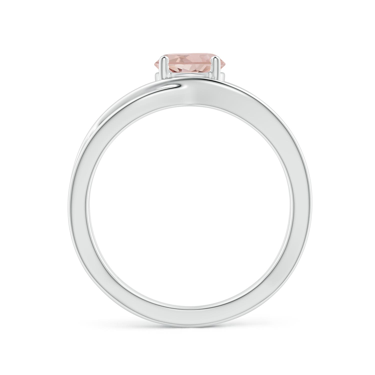 AA - Morganite / 0.7 CT / 14 KT White Gold