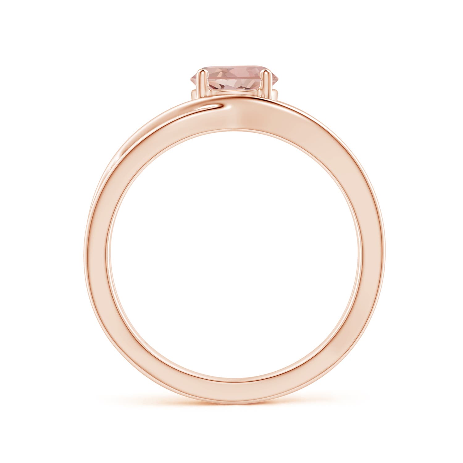 AAAA - Morganite / 0.7 CT / 14 KT Rose Gold