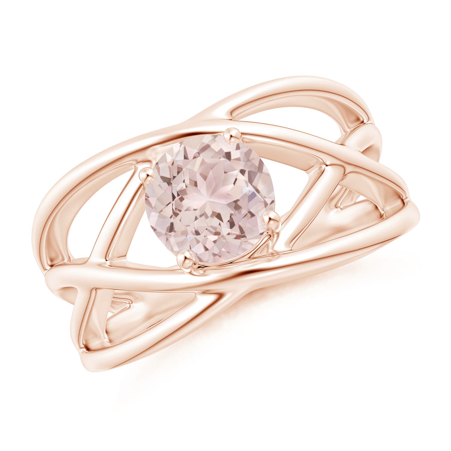 A - Morganite / 1.1 CT / 14 KT Rose Gold