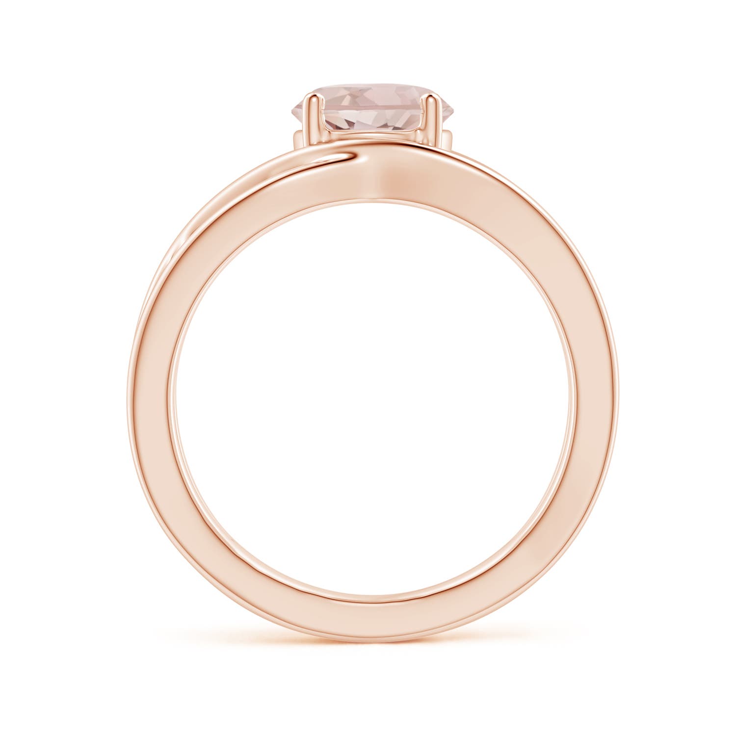 A - Morganite / 1.1 CT / 14 KT Rose Gold