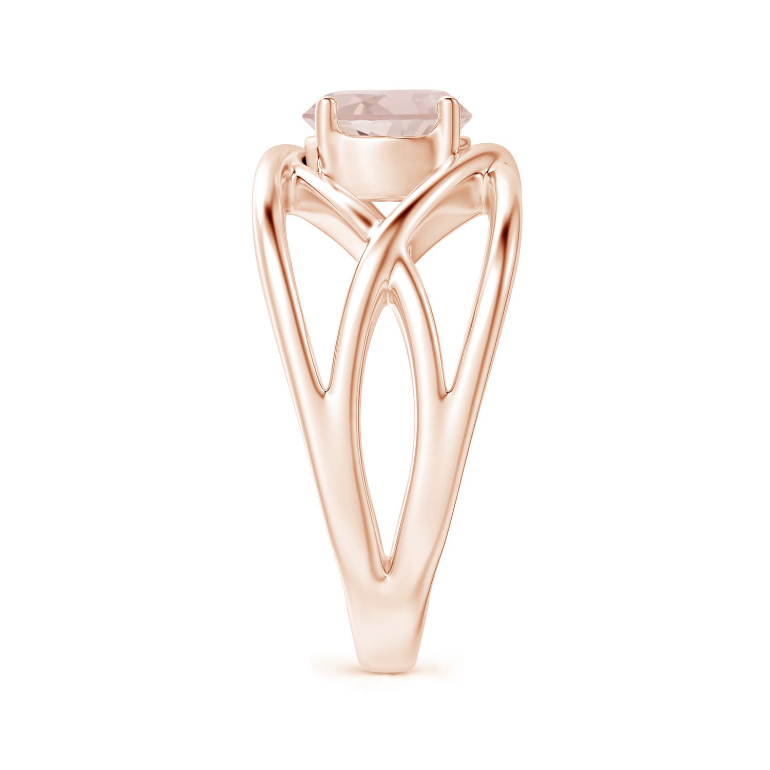 A - Morganite / 1.1 CT / 14 KT Rose Gold