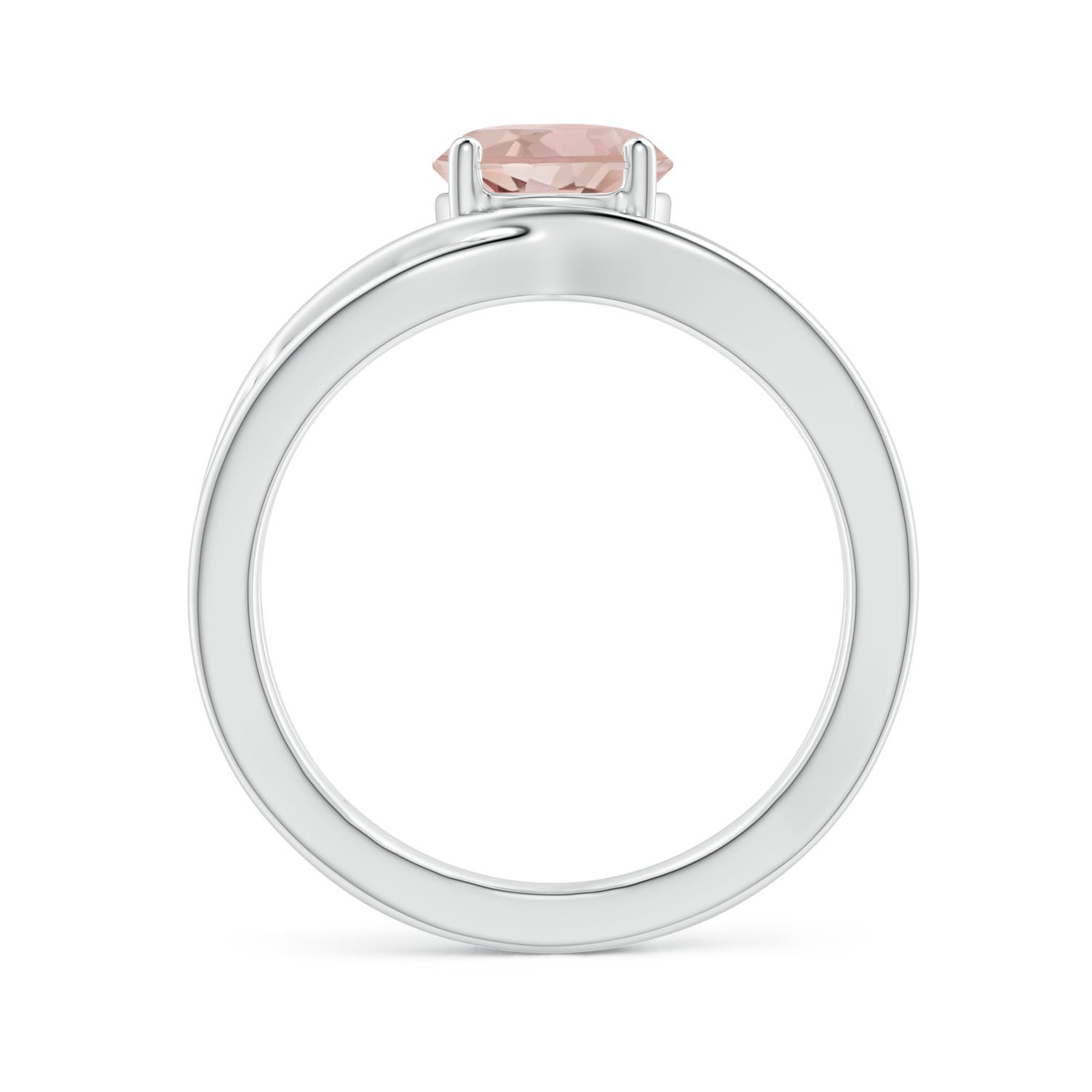 AA - Morganite / 1.1 CT / 14 KT White Gold