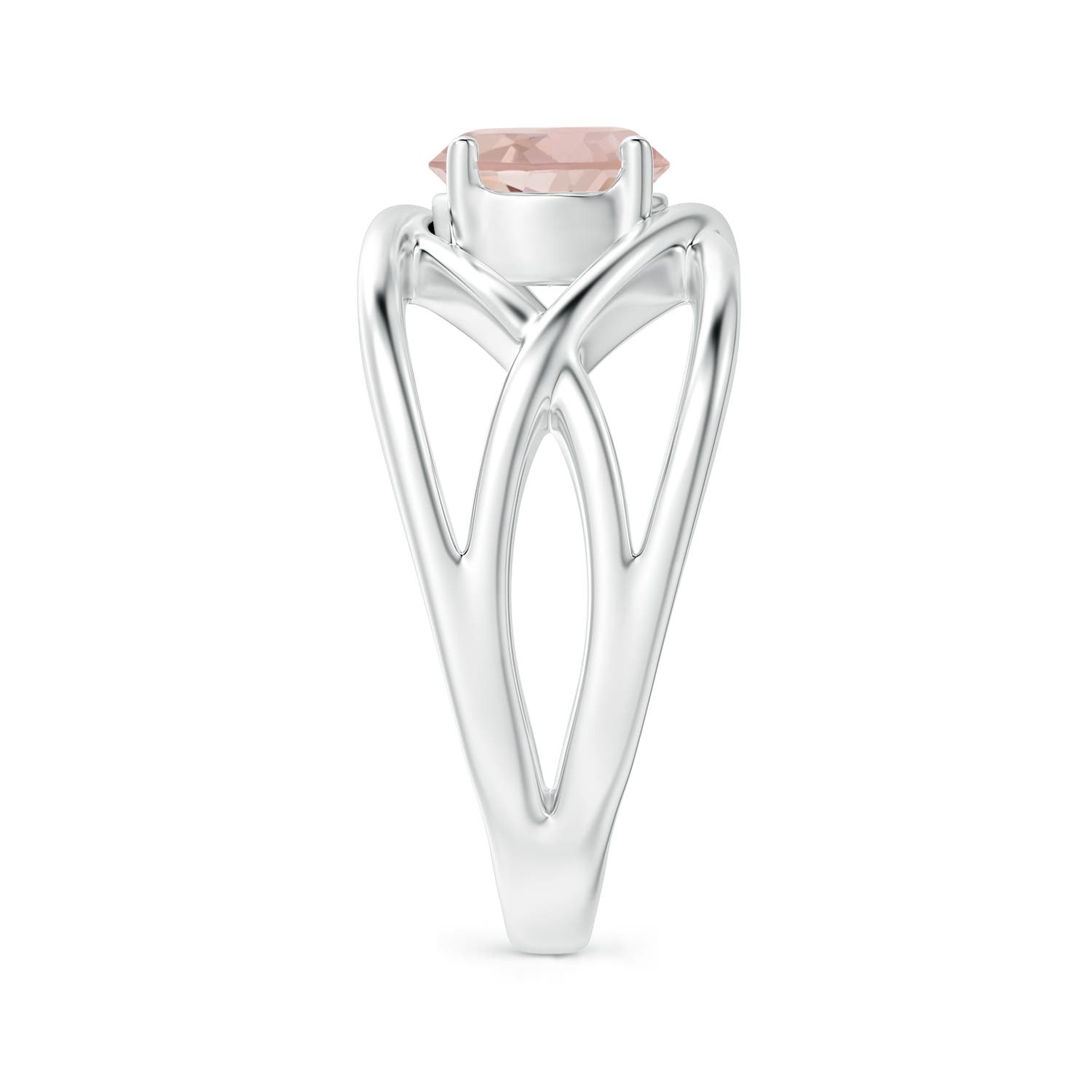 AA - Morganite / 1.1 CT / 14 KT White Gold