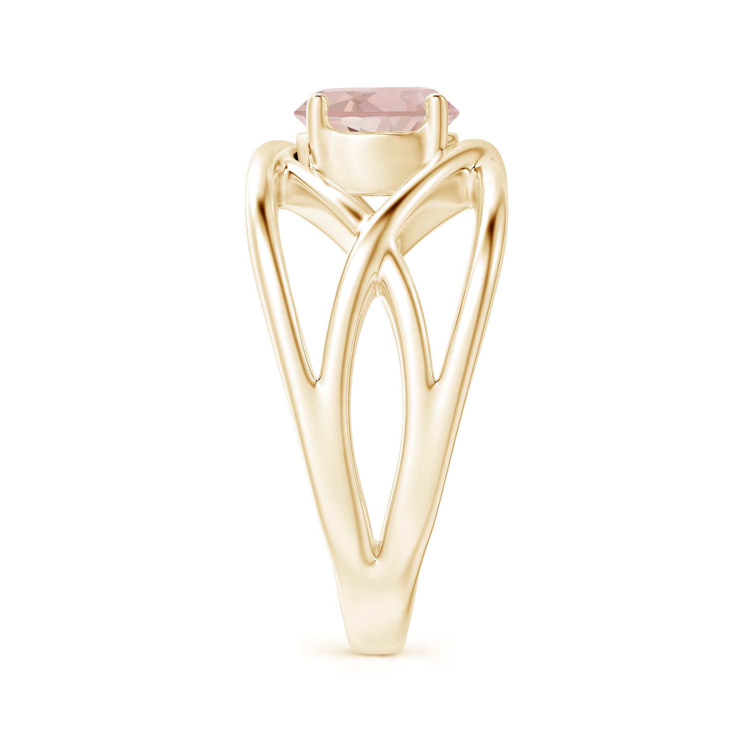 AA - Morganite / 1.1 CT / 14 KT Yellow Gold