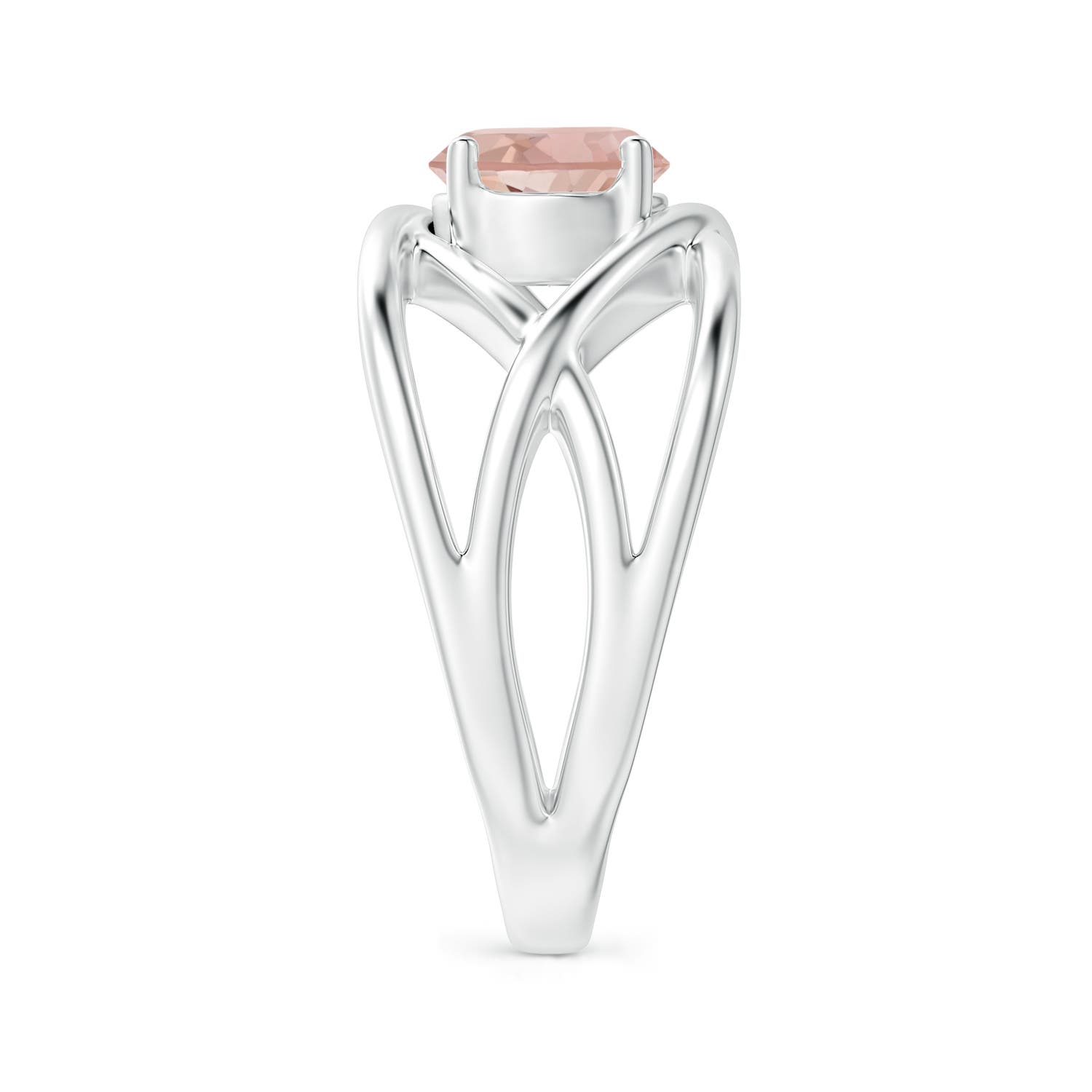 AAA - Morganite / 1.1 CT / 14 KT White Gold