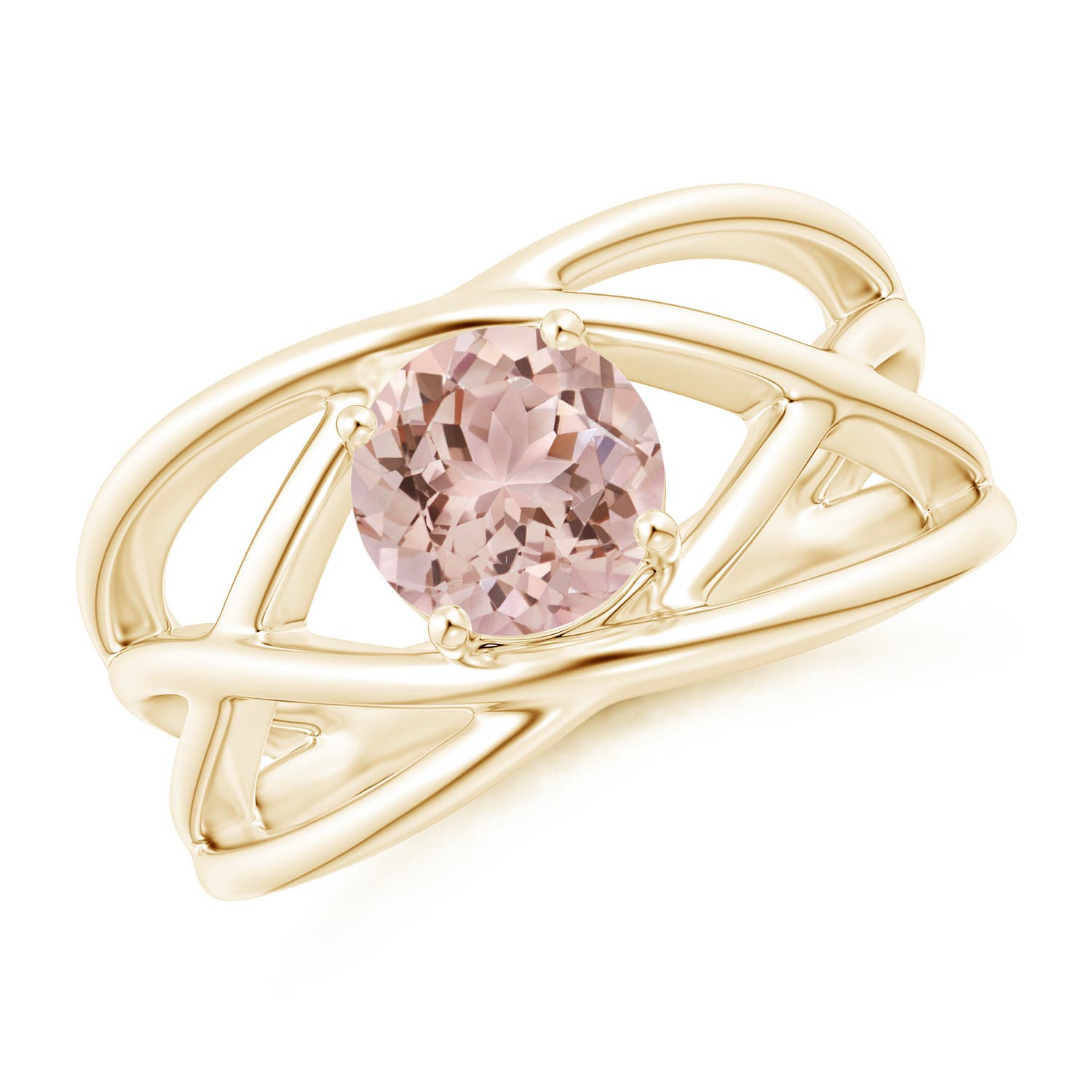 AAA - Morganite / 1.1 CT / 14 KT Yellow Gold