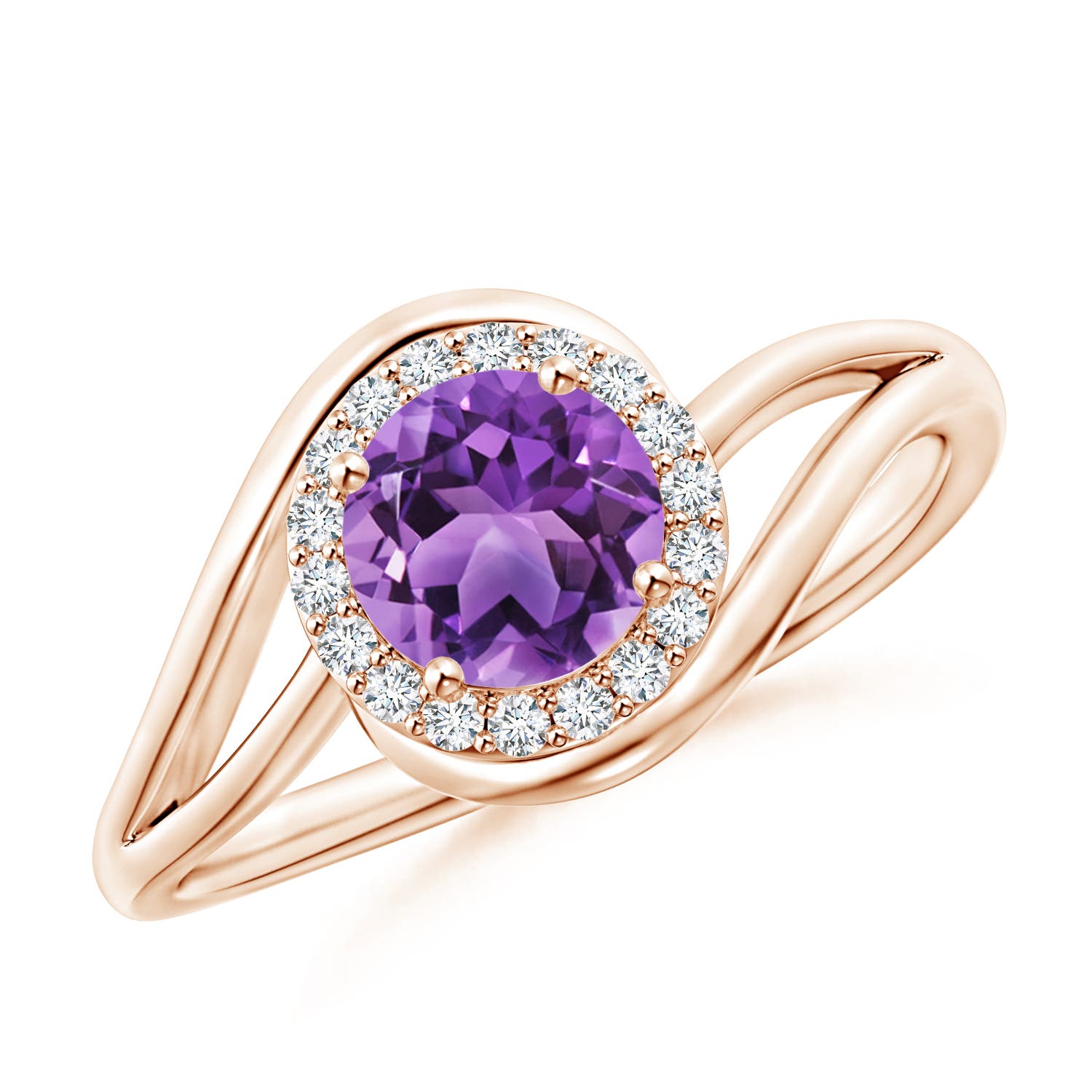 AA - Amethyst / 0.91 CT / 14 KT Rose Gold