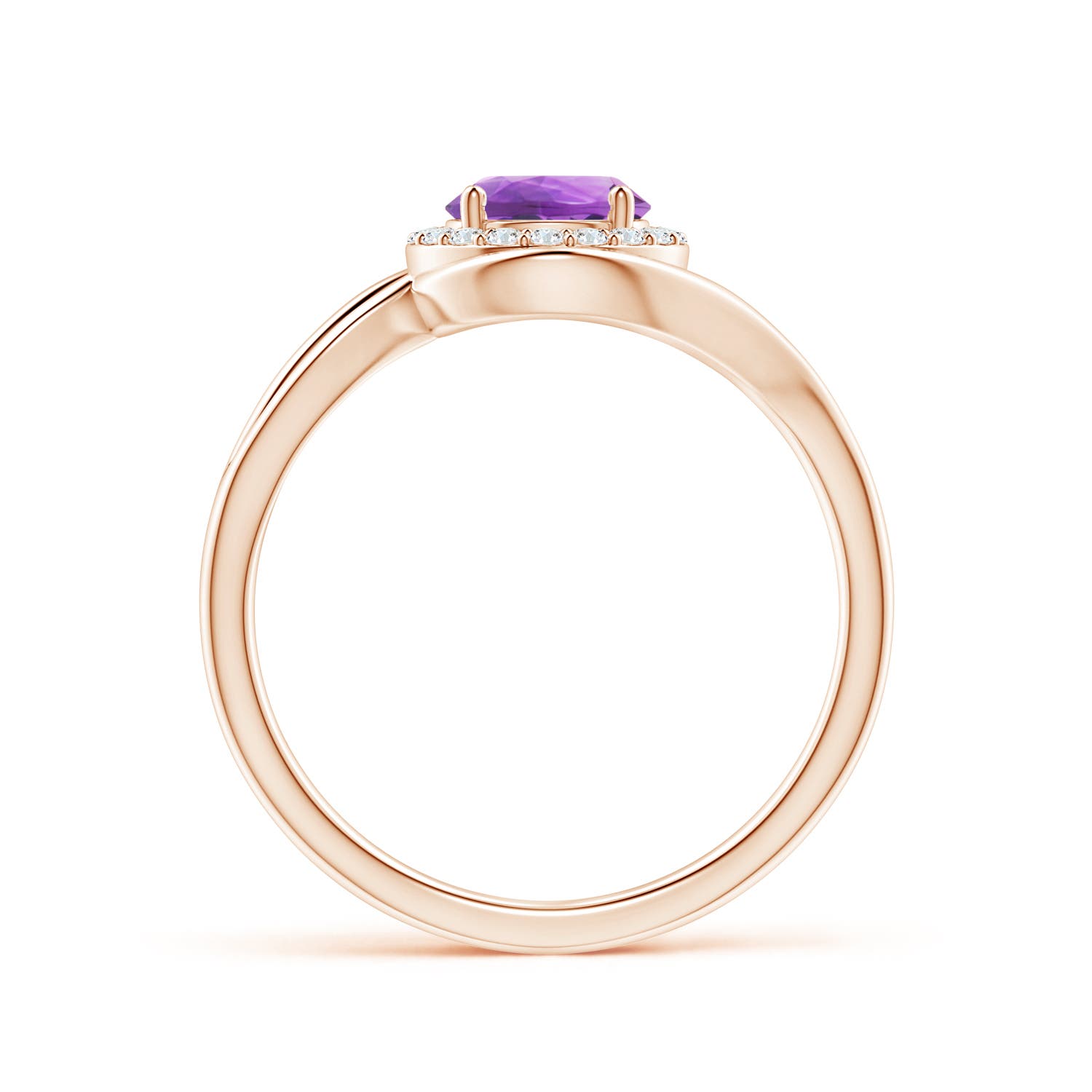 AA - Amethyst / 0.91 CT / 14 KT Rose Gold
