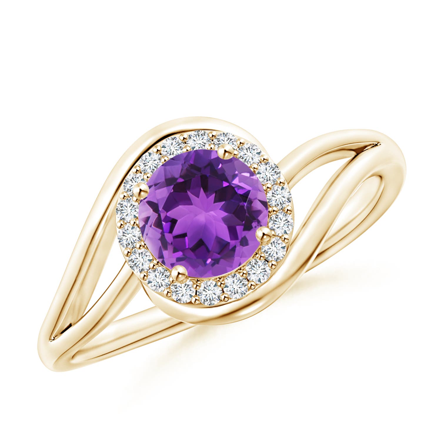 AAA - Amethyst / 0.91 CT / 14 KT Yellow Gold