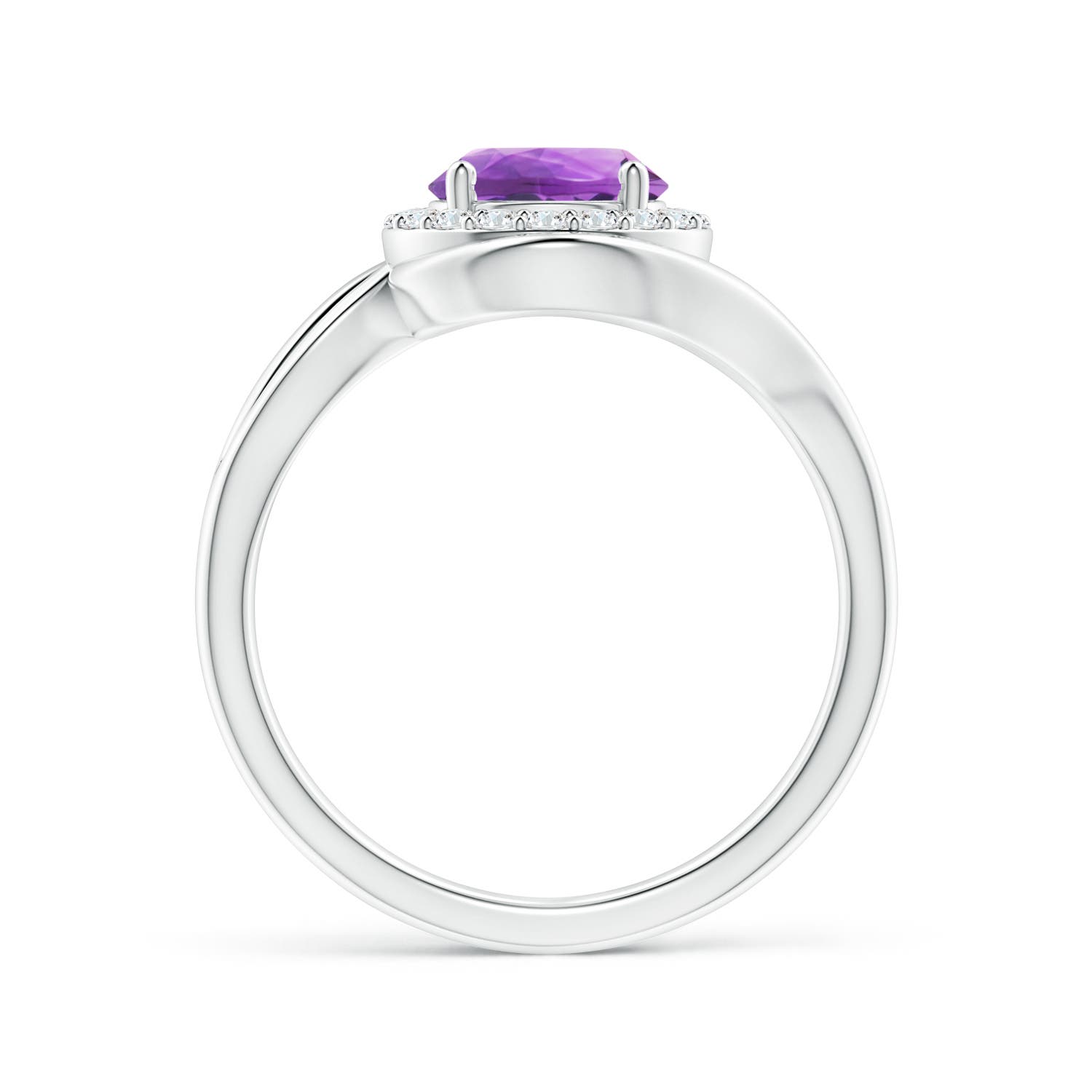 AA - Amethyst / 1.33 CT / 14 KT White Gold