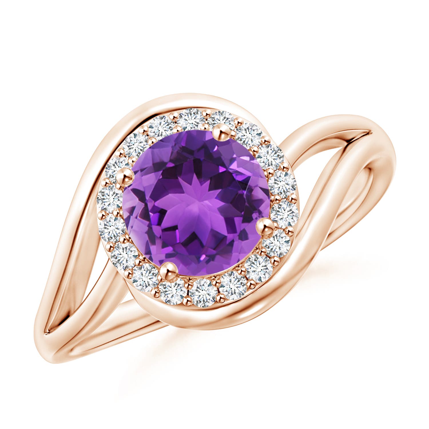 AAA - Amethyst / 1.33 CT / 14 KT Rose Gold