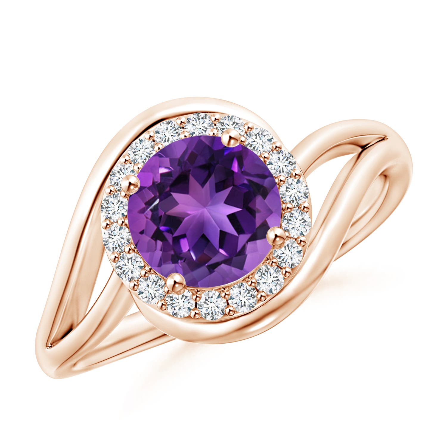 AAAA - Amethyst / 1.33 CT / 14 KT Rose Gold