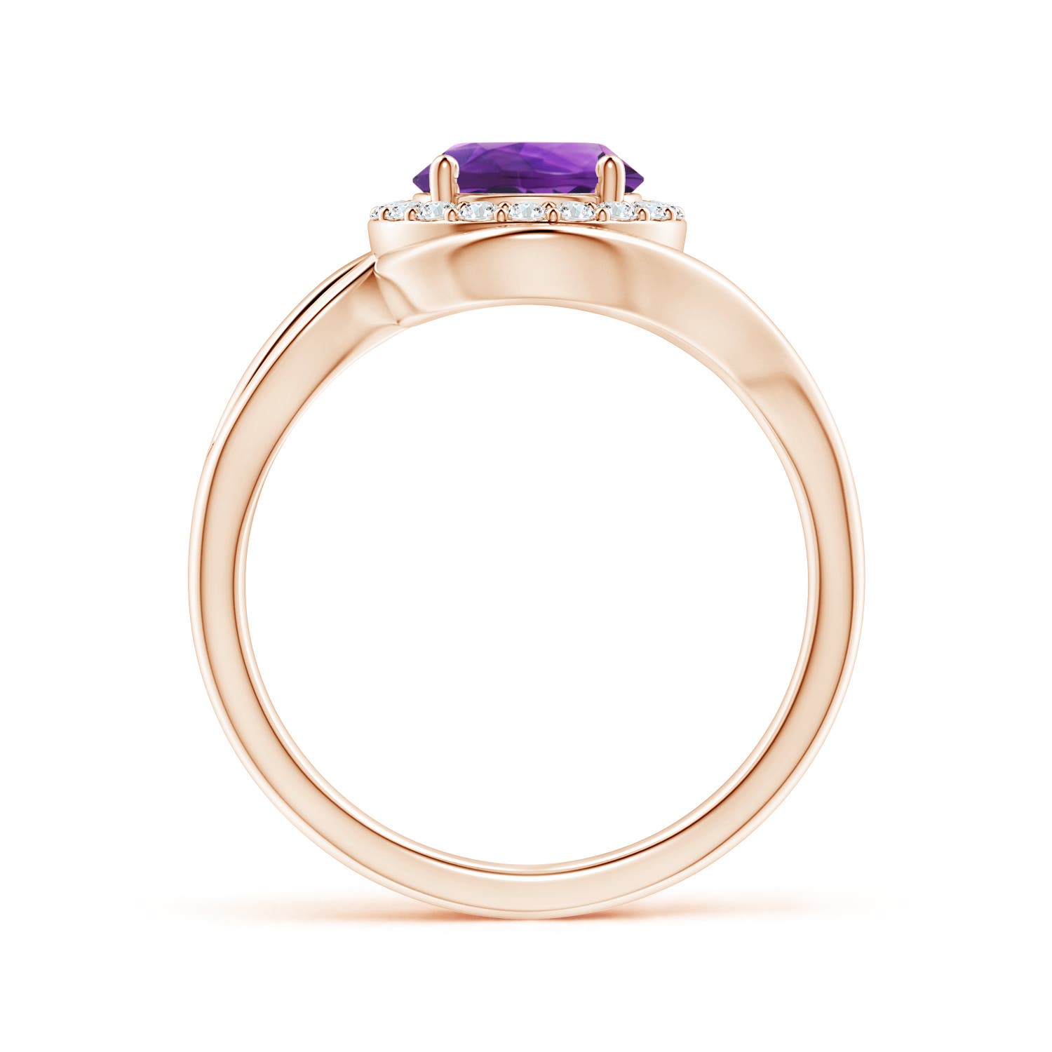 AAAA - Amethyst / 1.33 CT / 14 KT Rose Gold