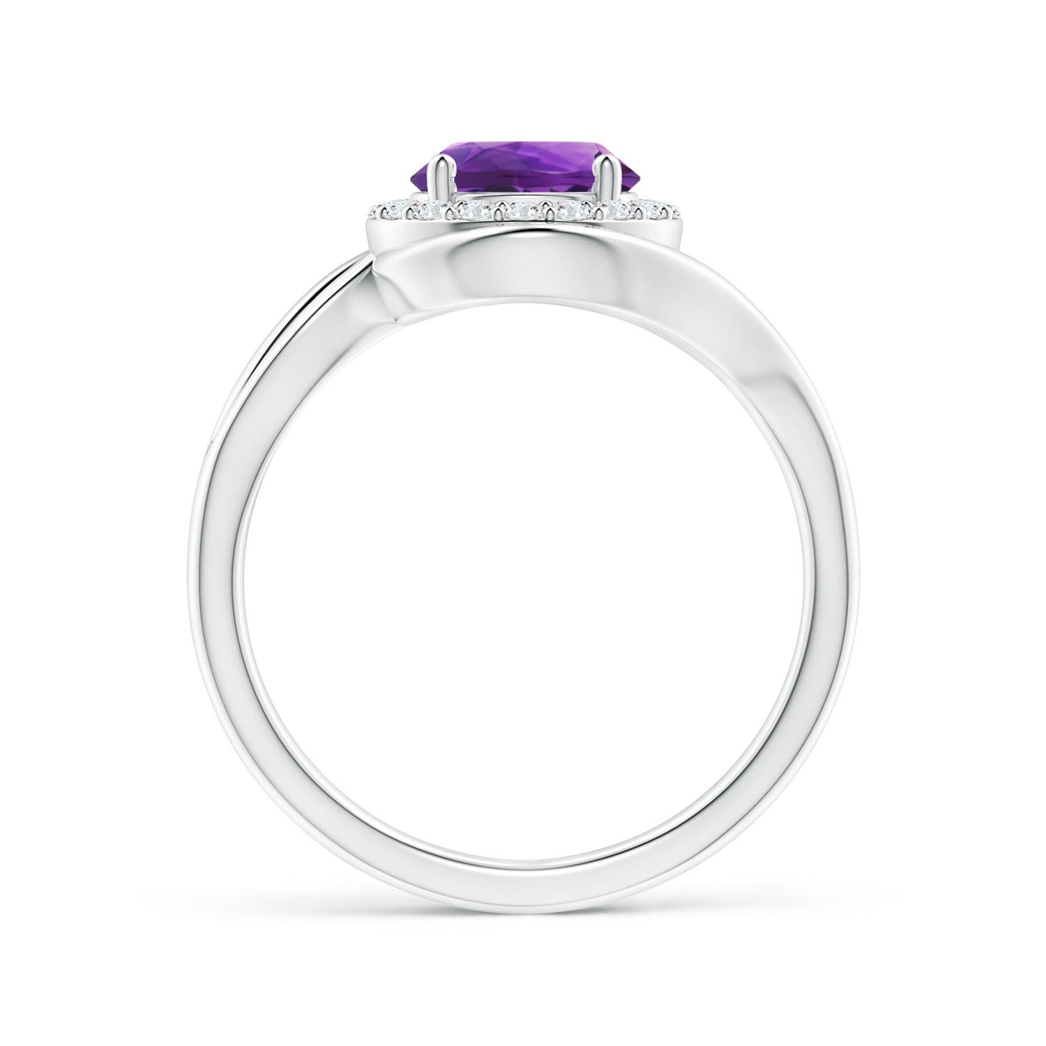 AAAA - Amethyst / 1.33 CT / 14 KT White Gold