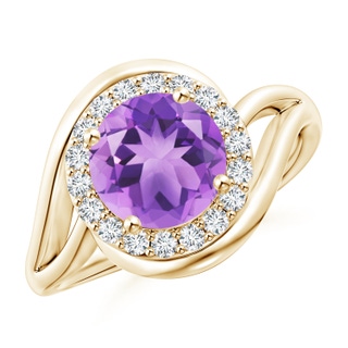 Round A Amethyst