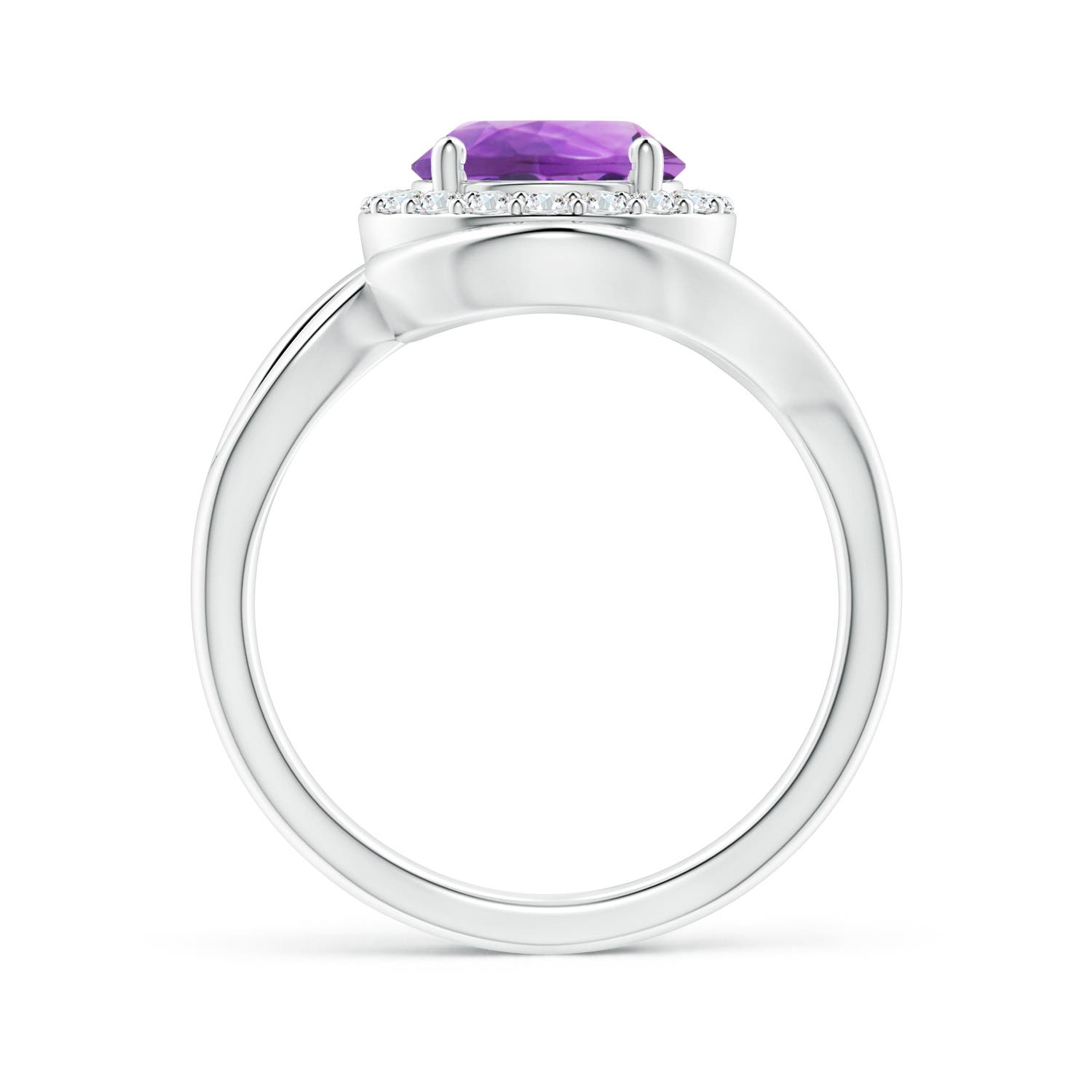 AA - Amethyst / 1.95 CT / 14 KT White Gold