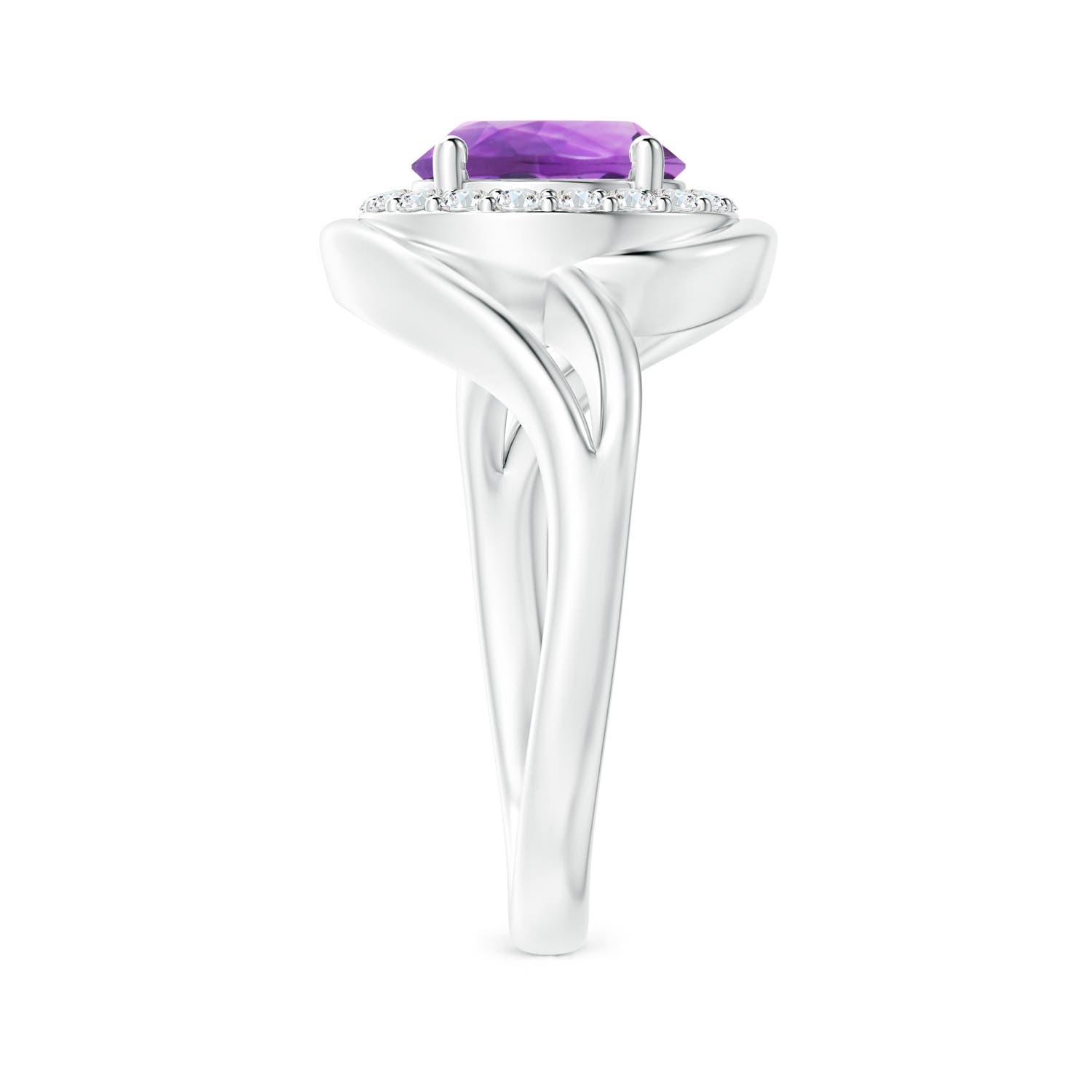 AA - Amethyst / 1.95 CT / 14 KT White Gold