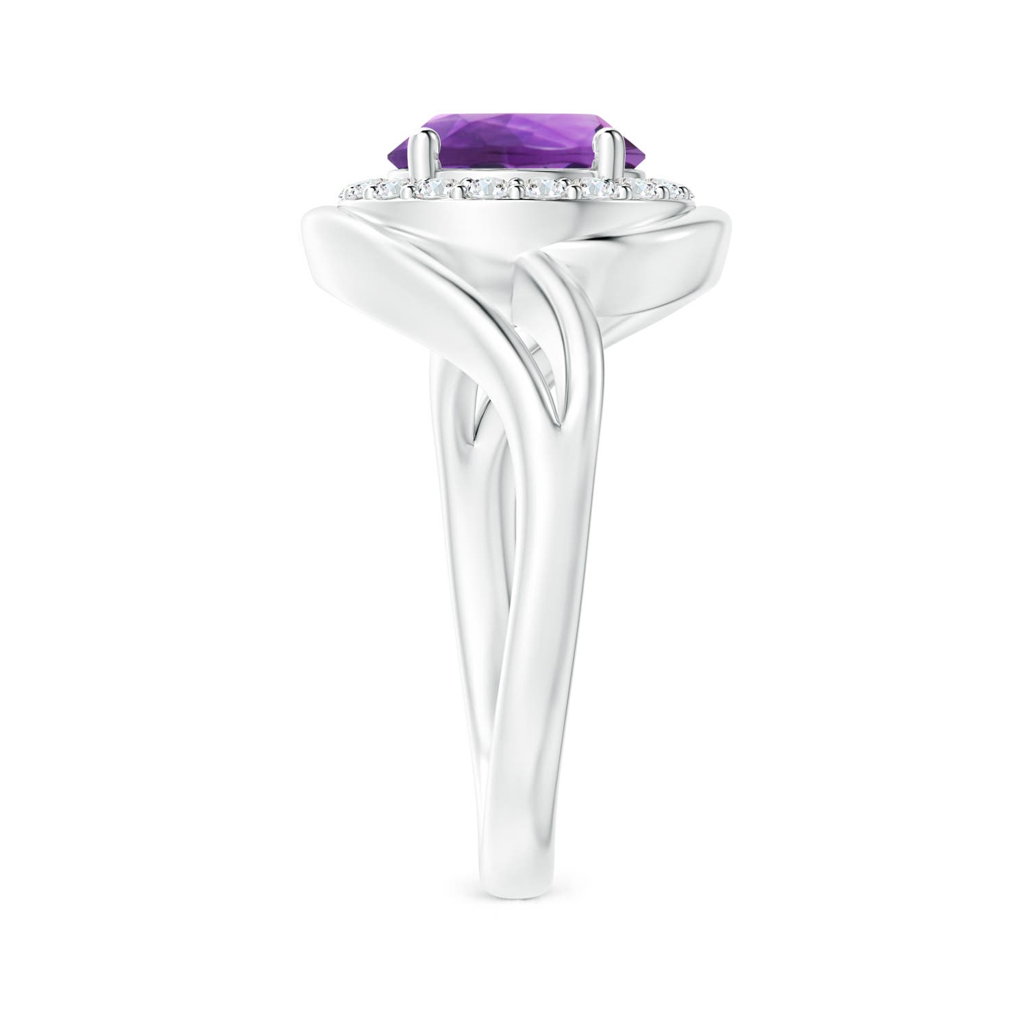 AAA - Amethyst / 1.95 CT / 14 KT White Gold