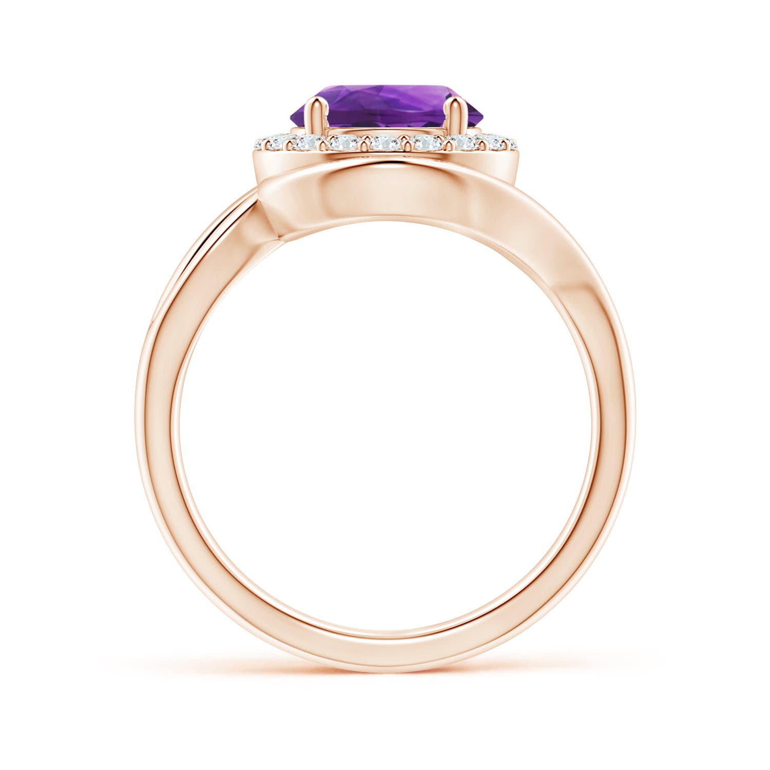 AAAA - Amethyst / 1.95 CT / 14 KT Rose Gold