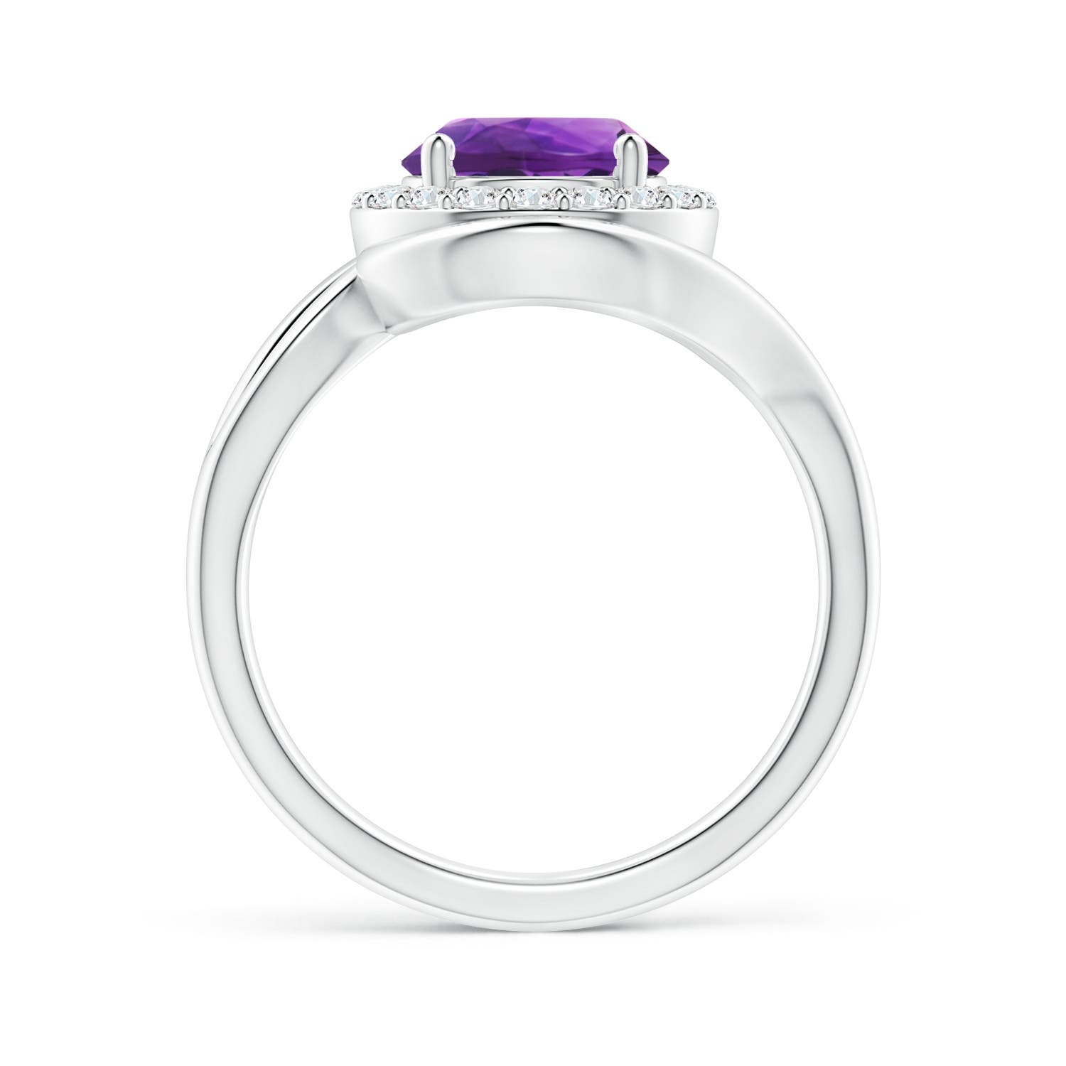 AAAA - Amethyst / 1.95 CT / 14 KT White Gold