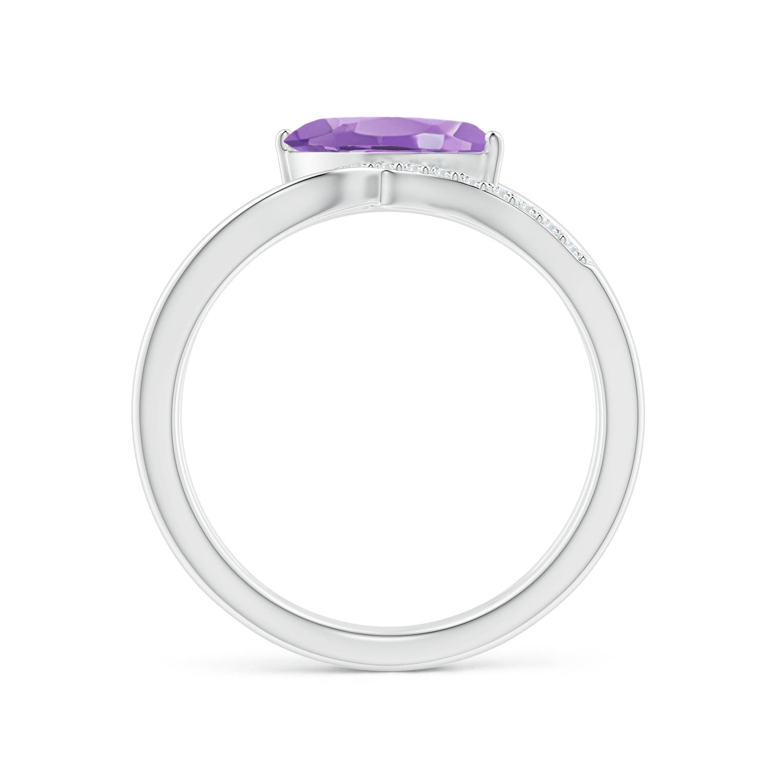 A - Amethyst / 1.13 CT / 14 KT White Gold