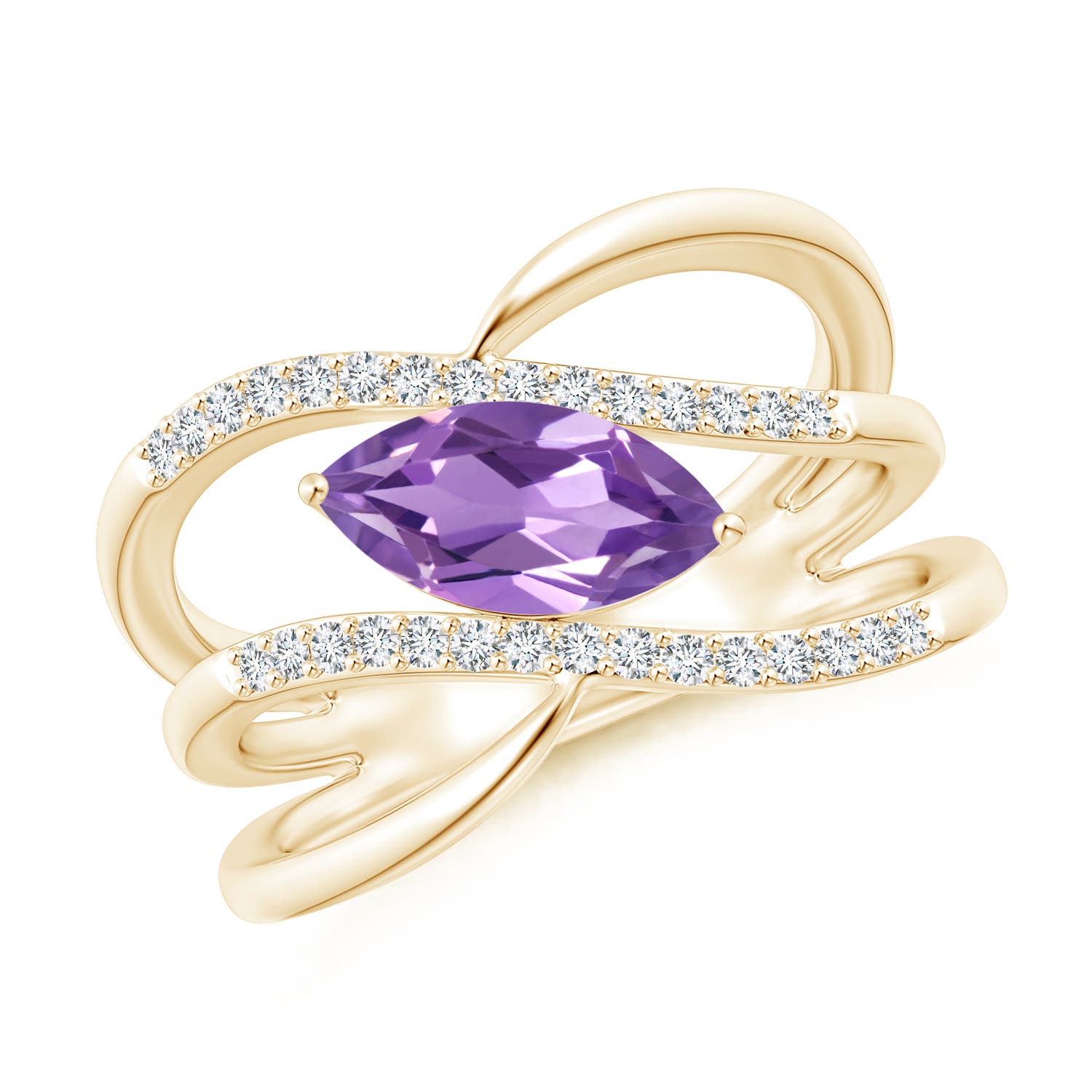 A - Amethyst / 1.13 CT / 14 KT Yellow Gold