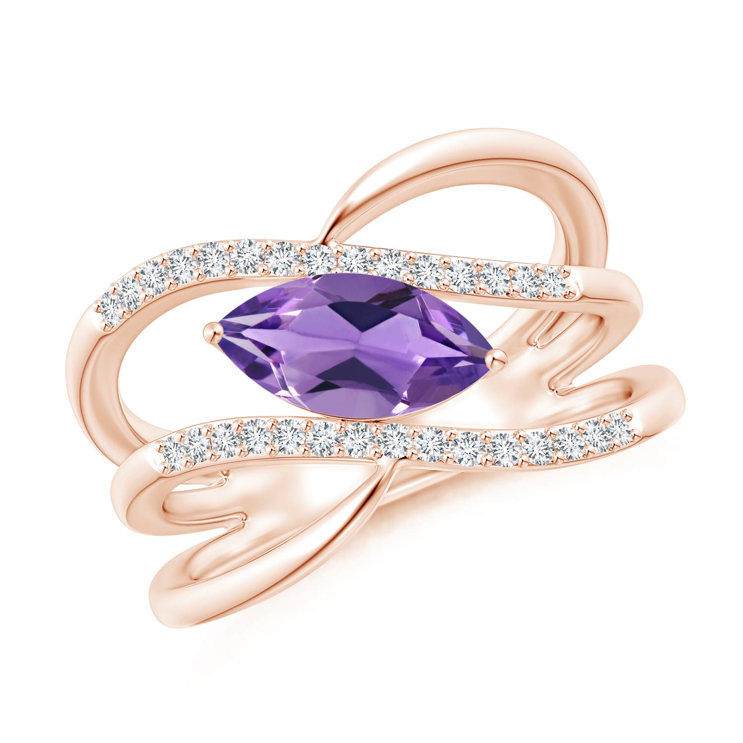 AA - Amethyst / 1.13 CT / 14 KT Rose Gold