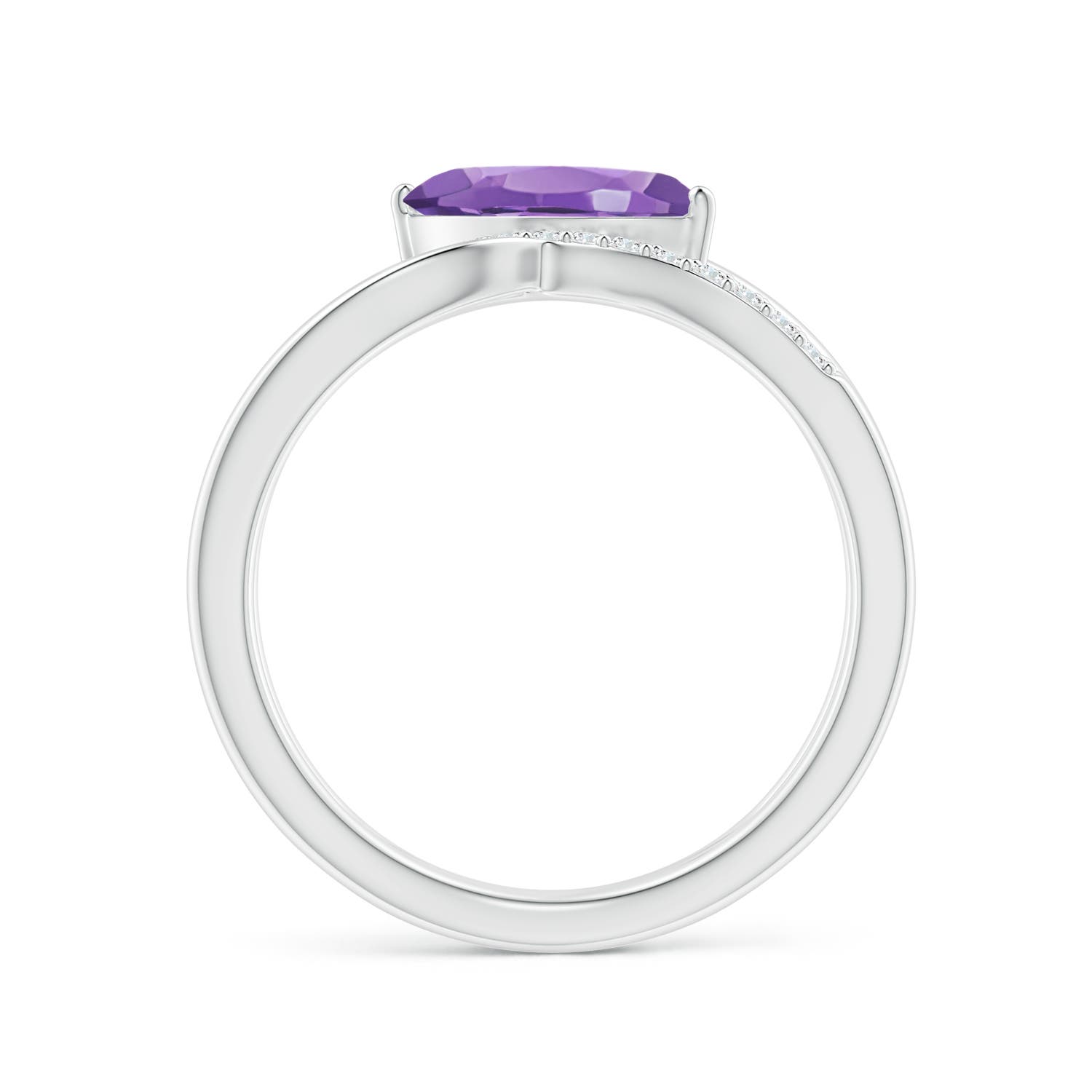 AA - Amethyst / 1.13 CT / 14 KT White Gold