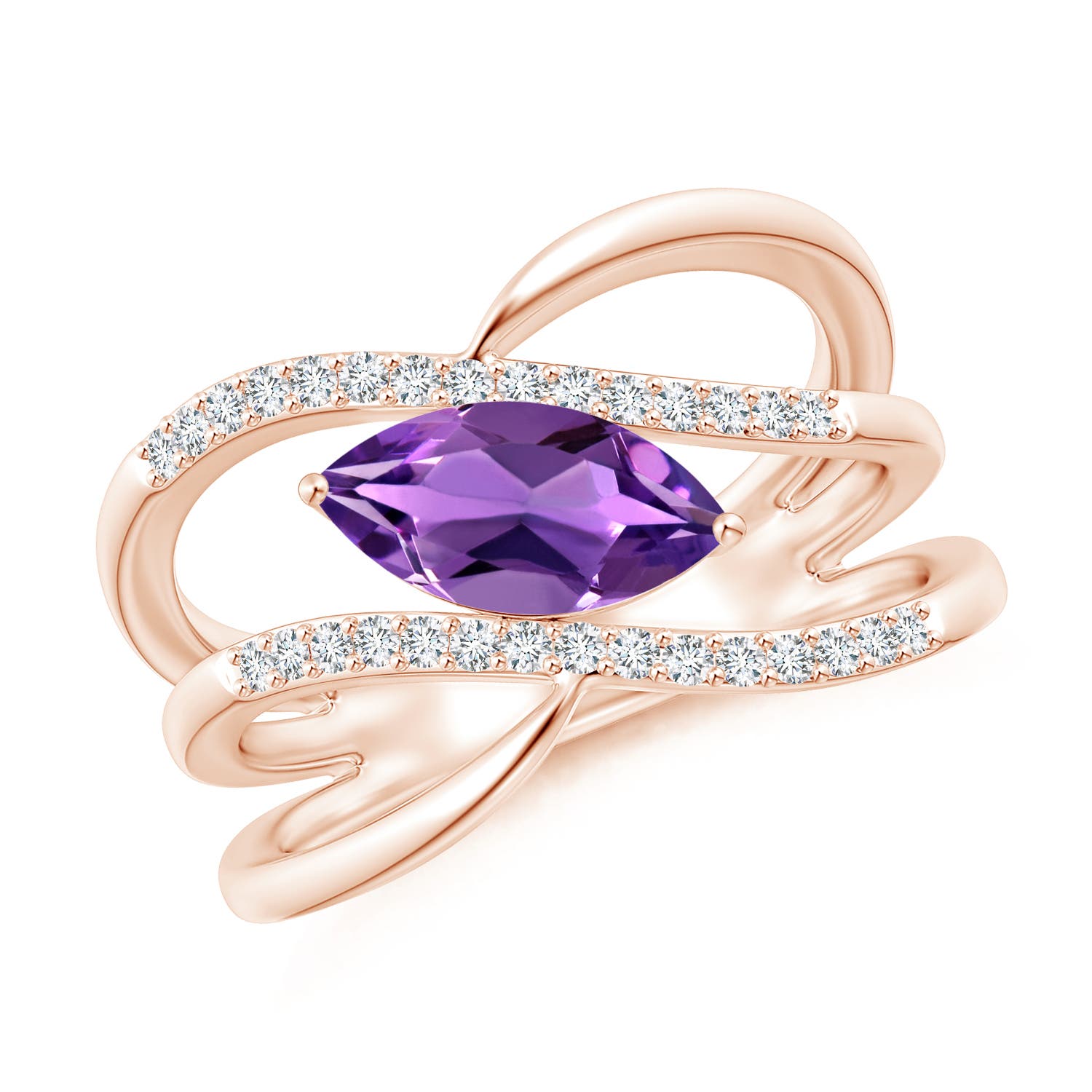 AAA - Amethyst / 1.13 CT / 14 KT Rose Gold