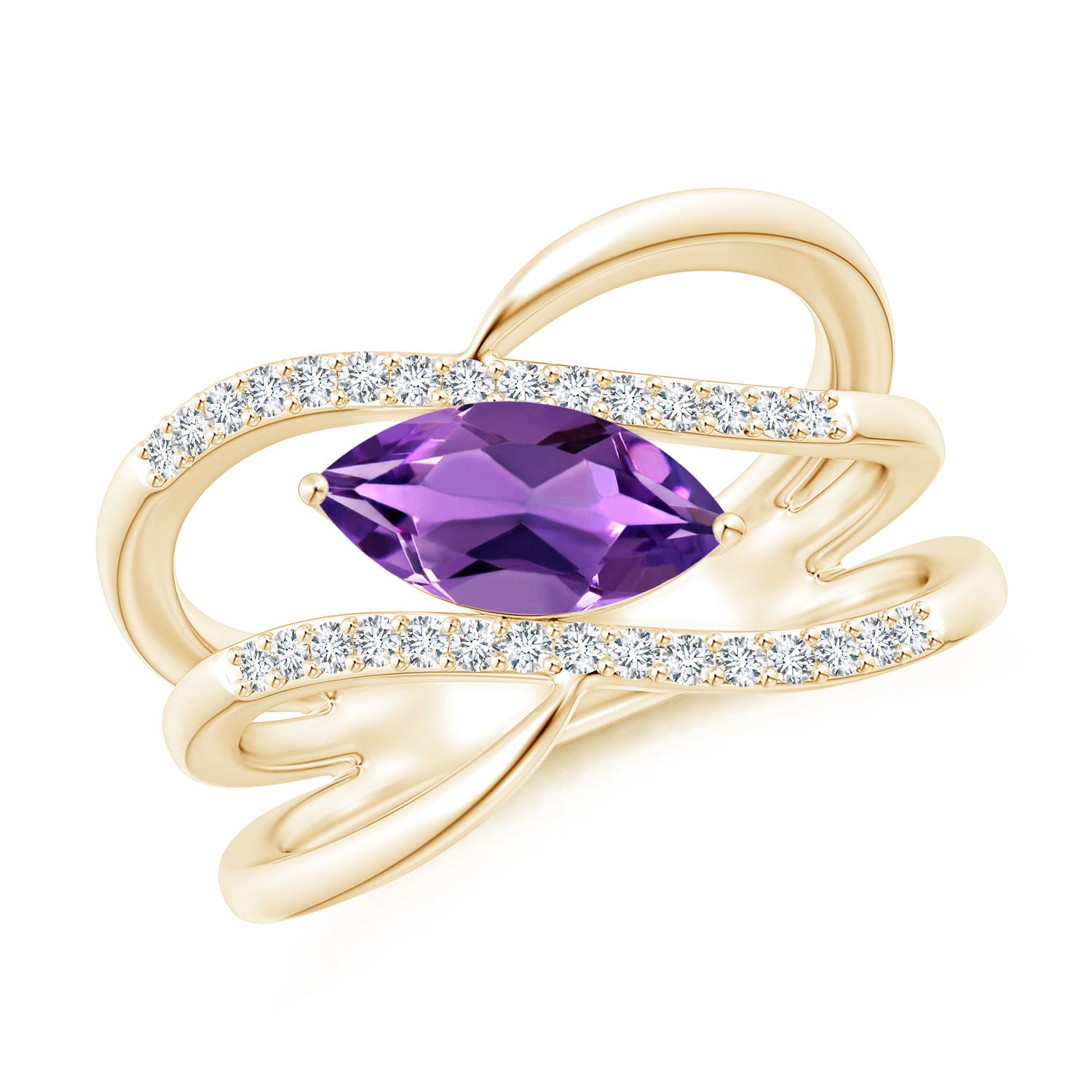 AAA - Amethyst / 1.13 CT / 14 KT Yellow Gold