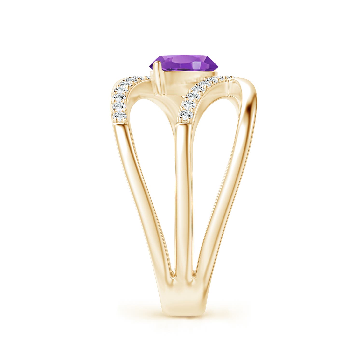 AAA - Amethyst / 1.13 CT / 14 KT Yellow Gold