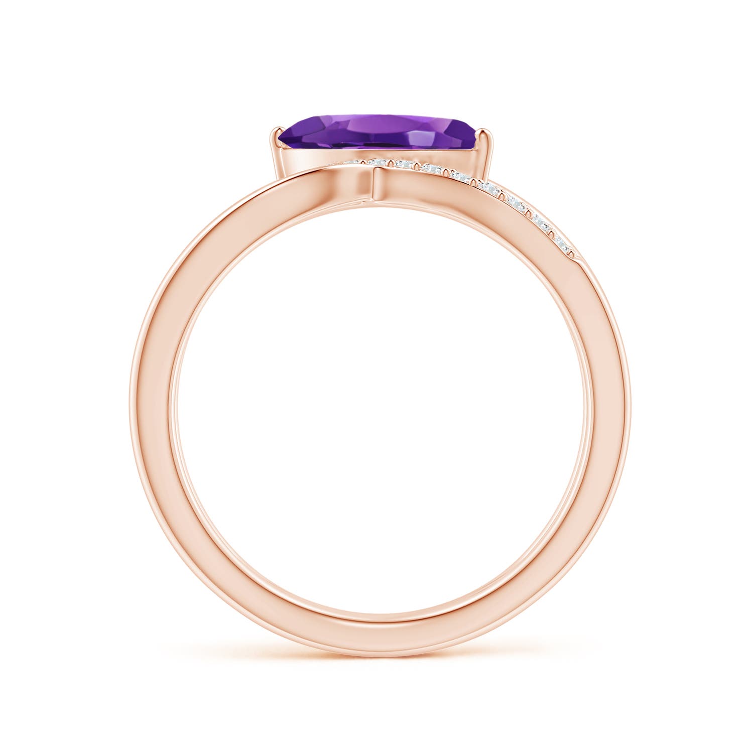 AAAA - Amethyst / 1.13 CT / 14 KT Rose Gold