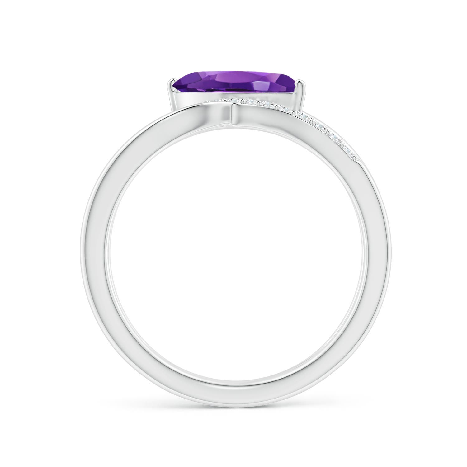 AAAA - Amethyst / 1.13 CT / 14 KT White Gold