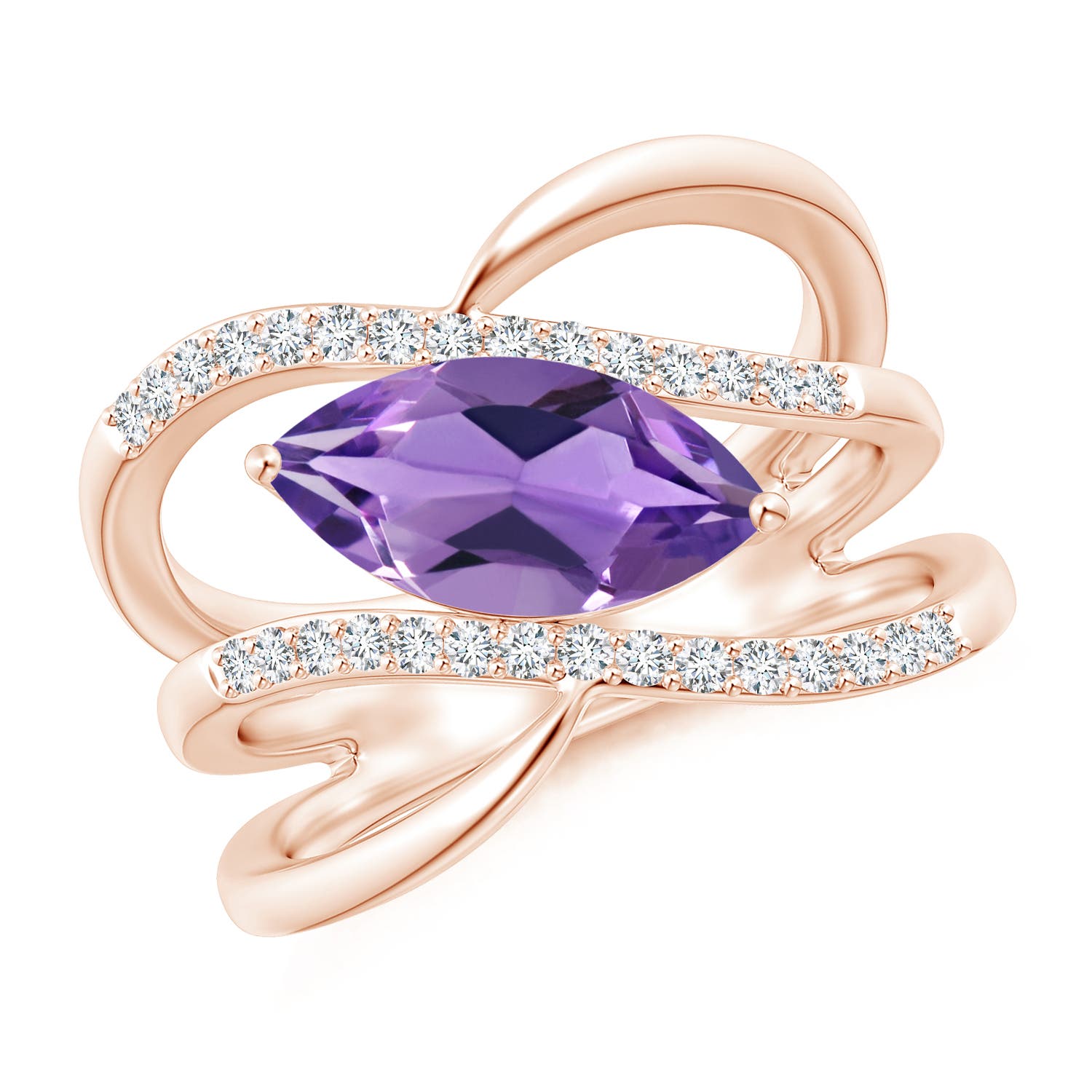 AA - Amethyst / 1.54 CT / 14 KT Rose Gold