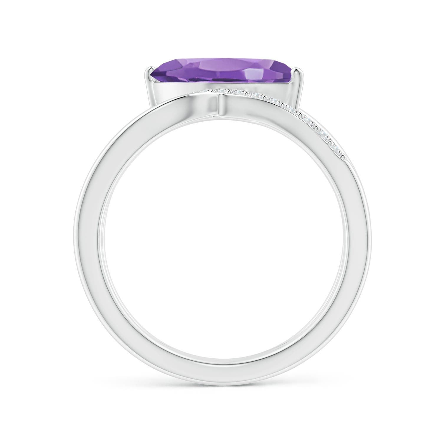 AA - Amethyst / 1.54 CT / 14 KT White Gold