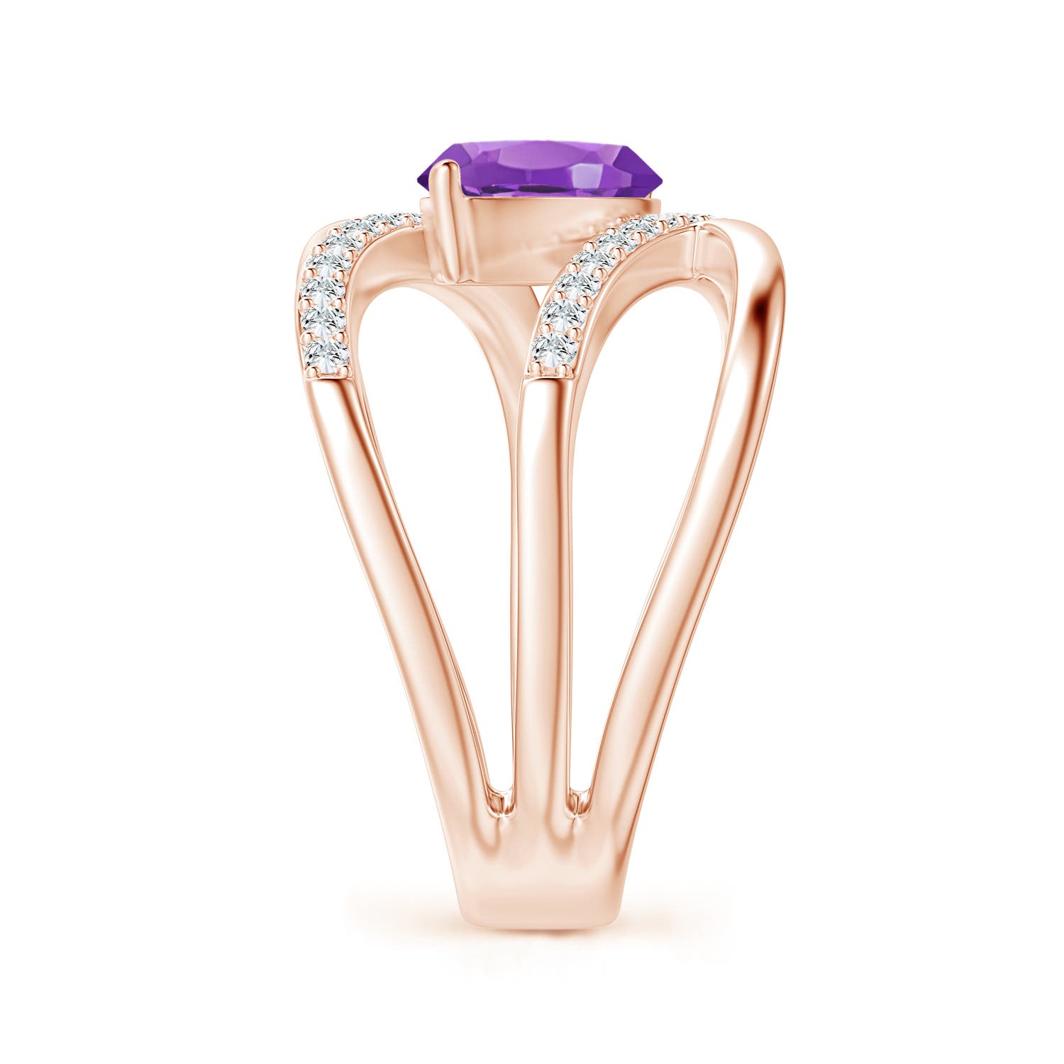 AAA - Amethyst / 1.54 CT / 14 KT Rose Gold