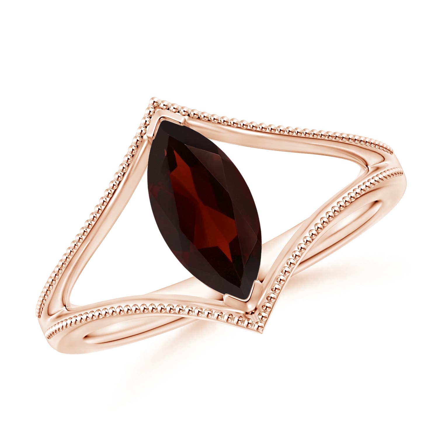 A - Garnet / 1.45 CT / 14 KT Rose Gold