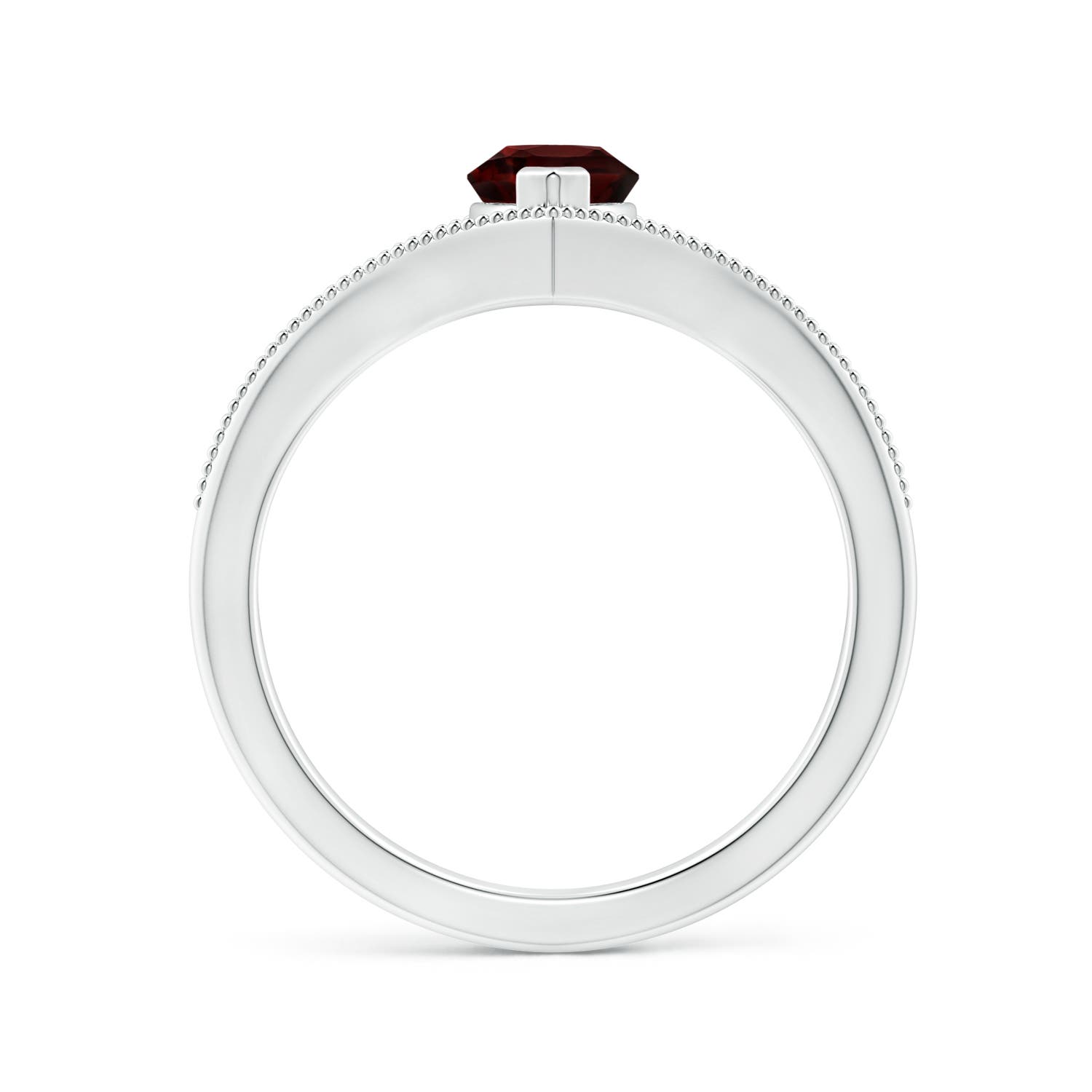 A - Garnet / 1.45 CT / 14 KT White Gold