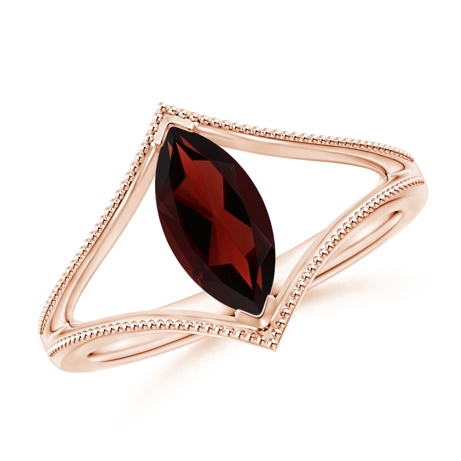 AA - Garnet / 1.45 CT / 14 KT Rose Gold