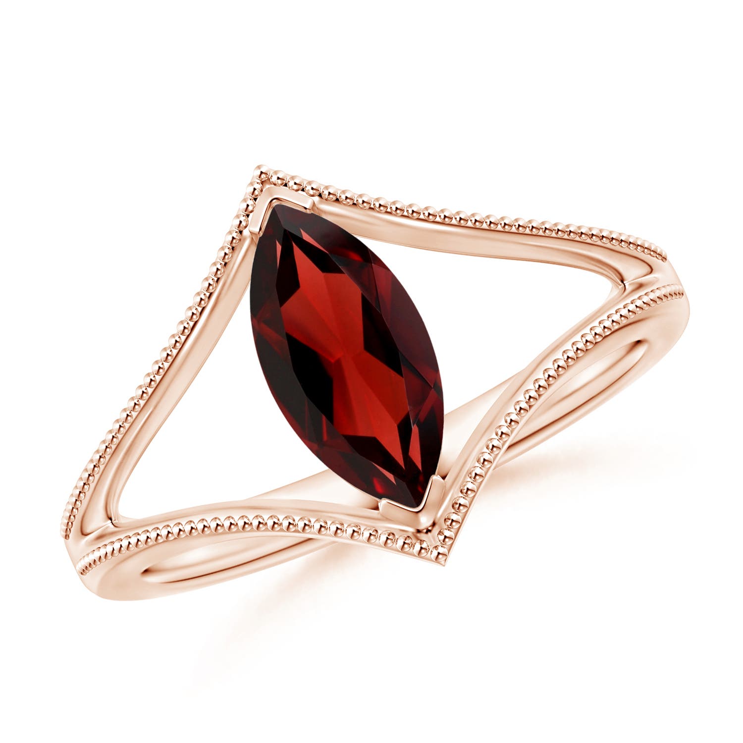 AAA - Garnet / 1.45 CT / 14 KT Rose Gold