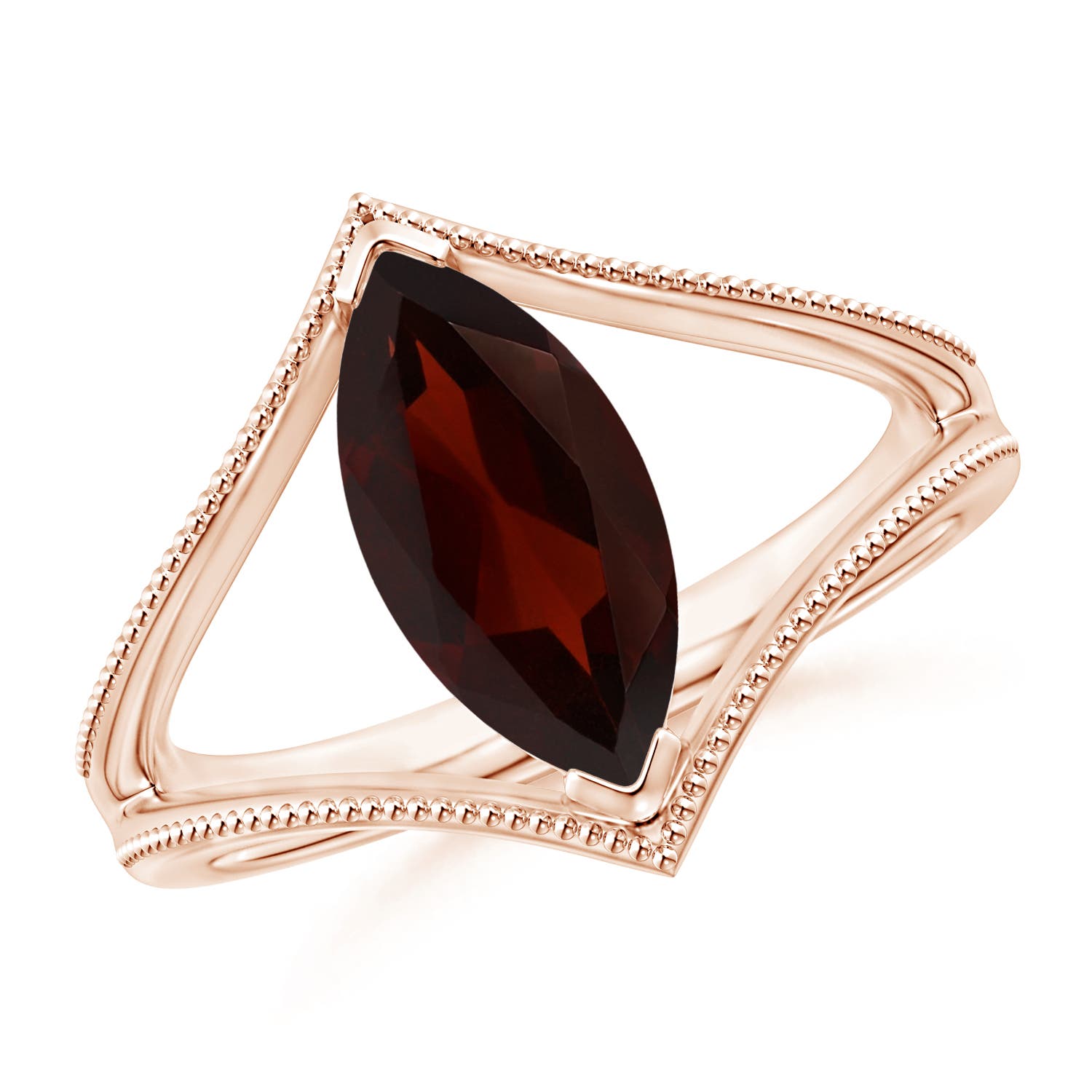 A - Garnet / 1.85 CT / 14 KT Rose Gold