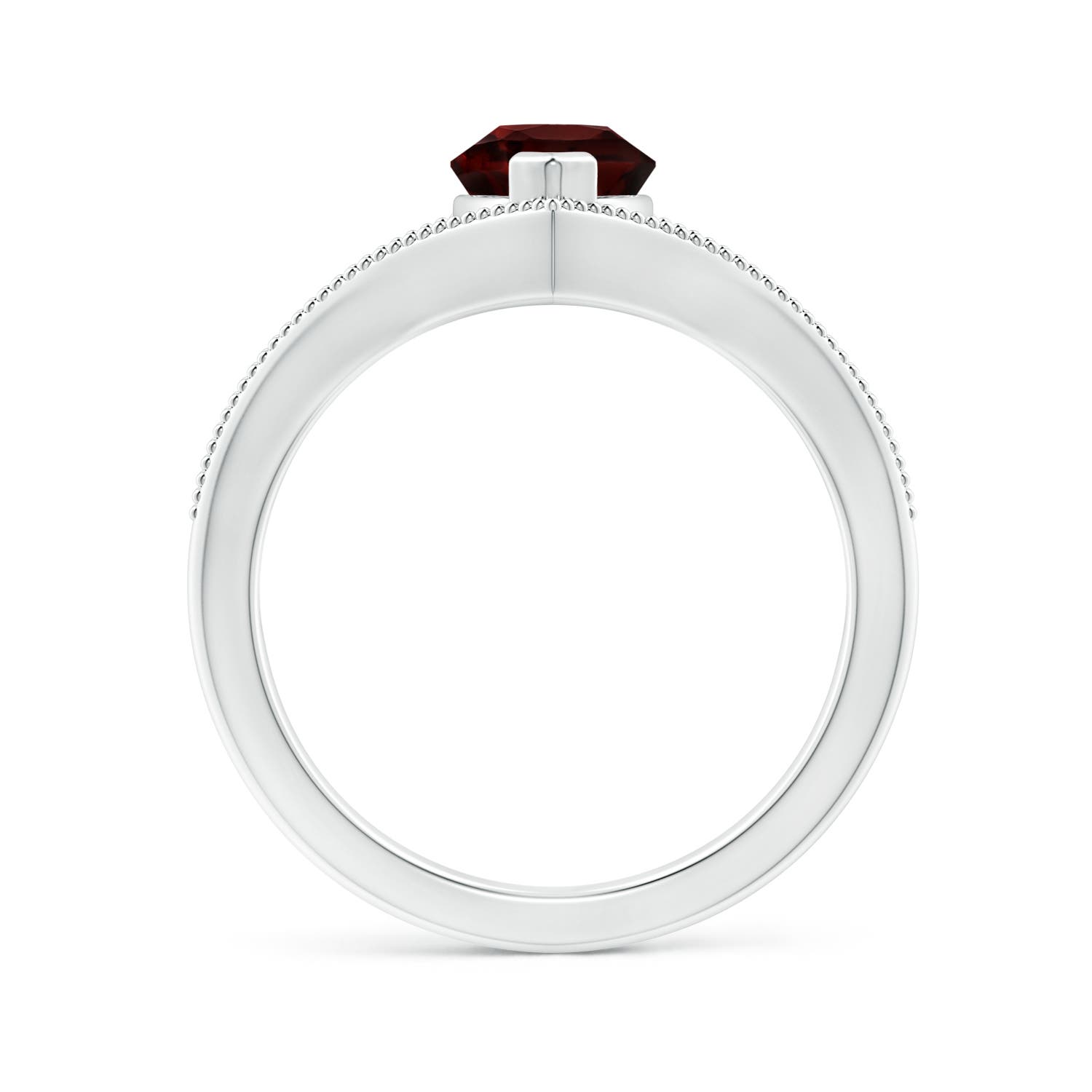 A - Garnet / 1.85 CT / 14 KT White Gold