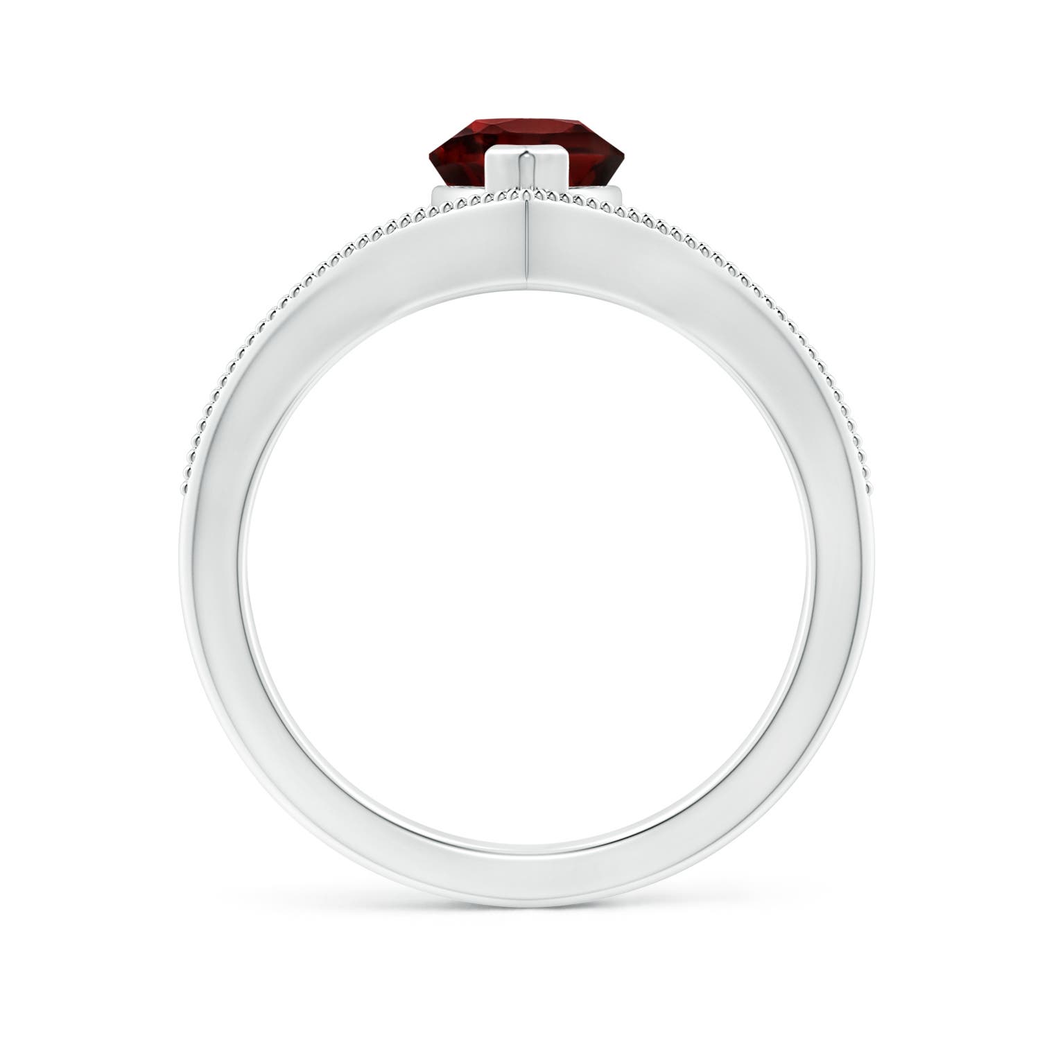 AA - Garnet / 1.85 CT / 14 KT White Gold