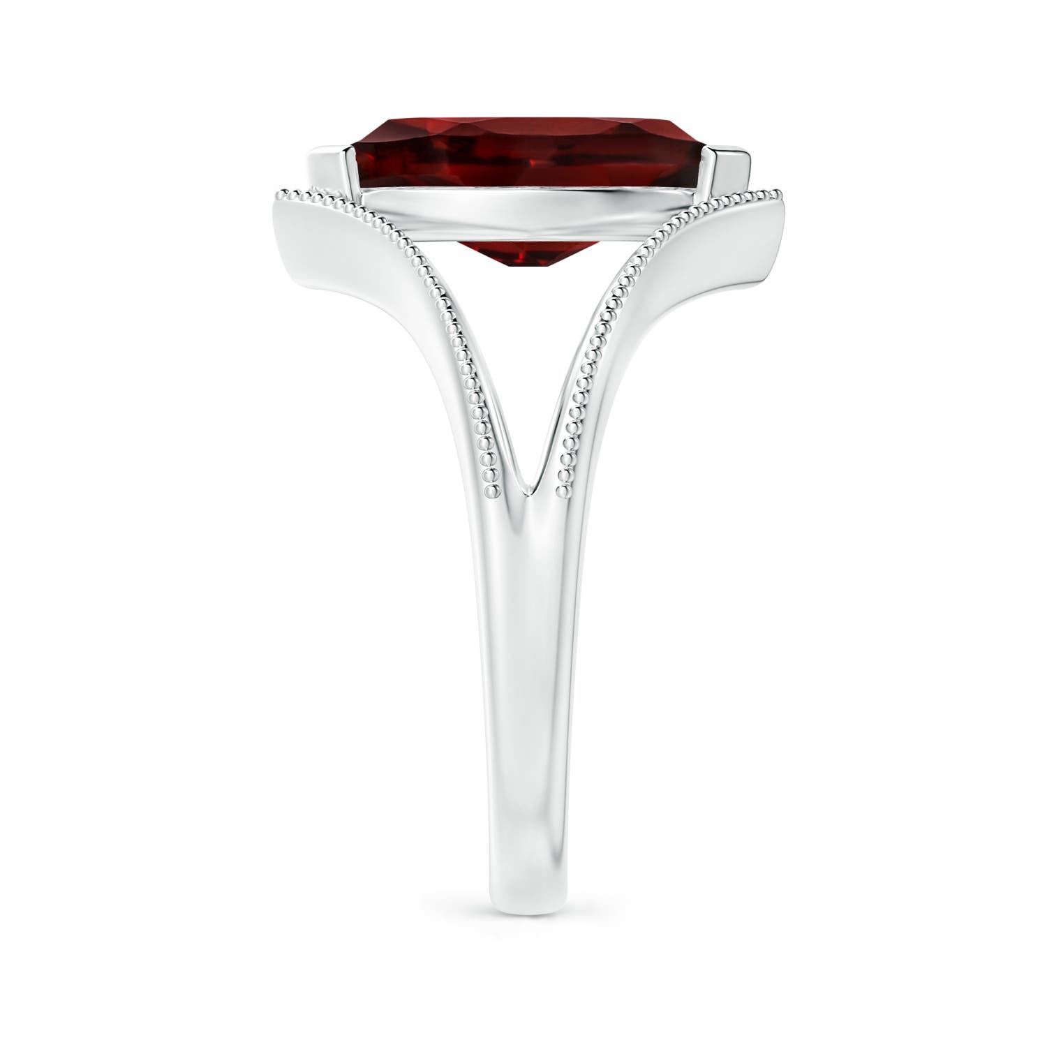 AA - Garnet / 1.85 CT / 14 KT White Gold